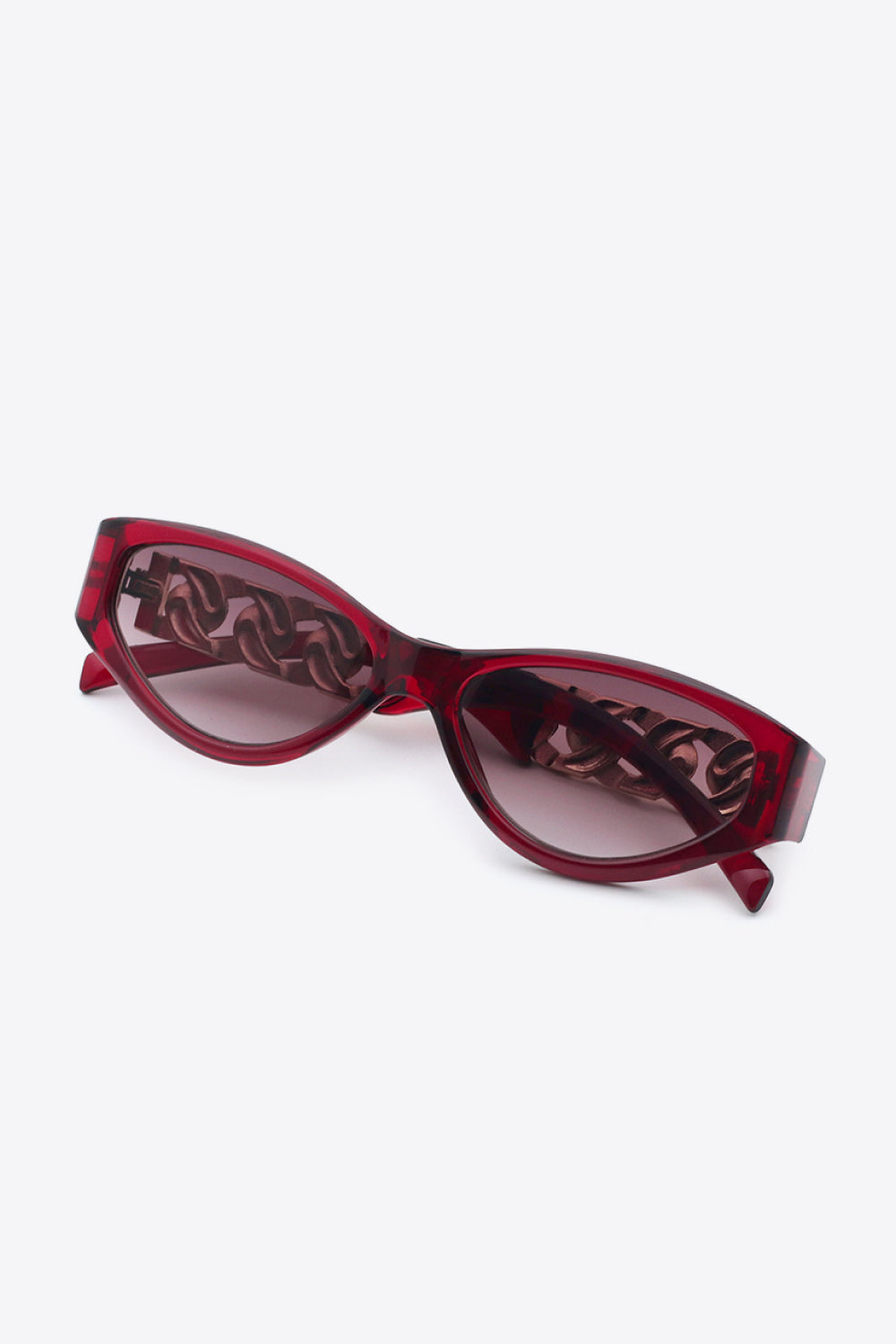 Chain Temple Cat-Eye Sunglasses — view 6