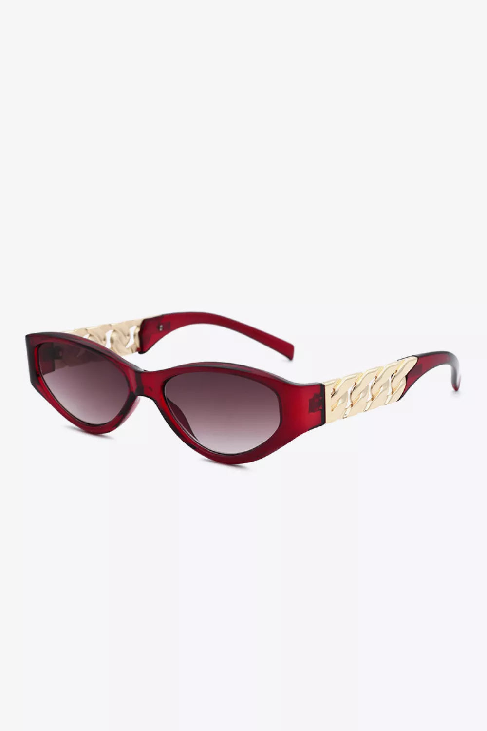 Chain Temple Cat-Eye Sunglasses — view 5