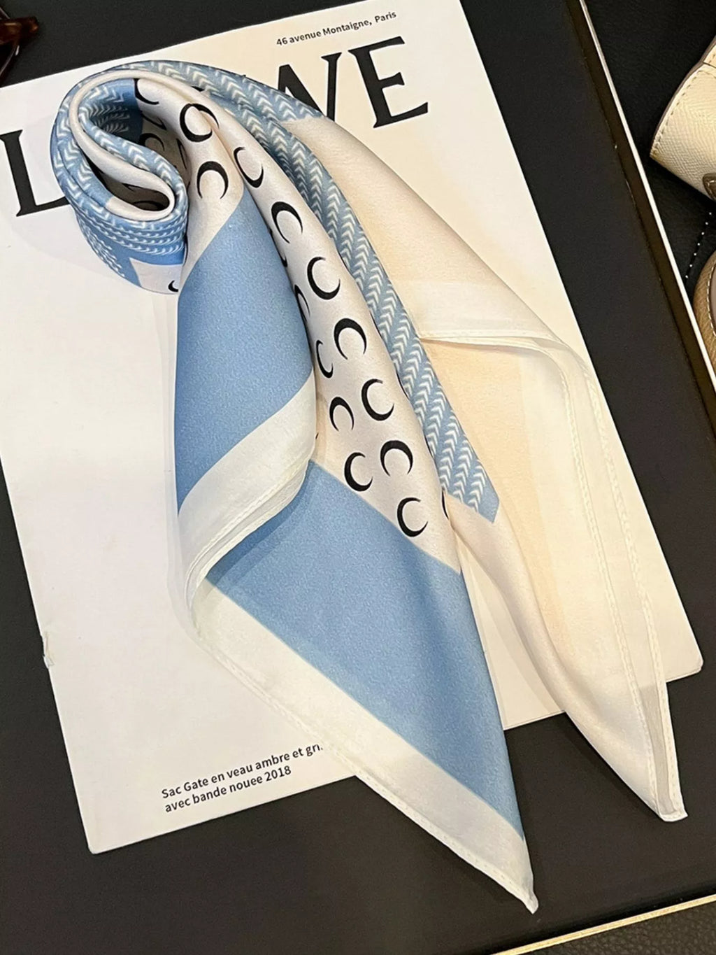 Printed Silk Scarf — view 3