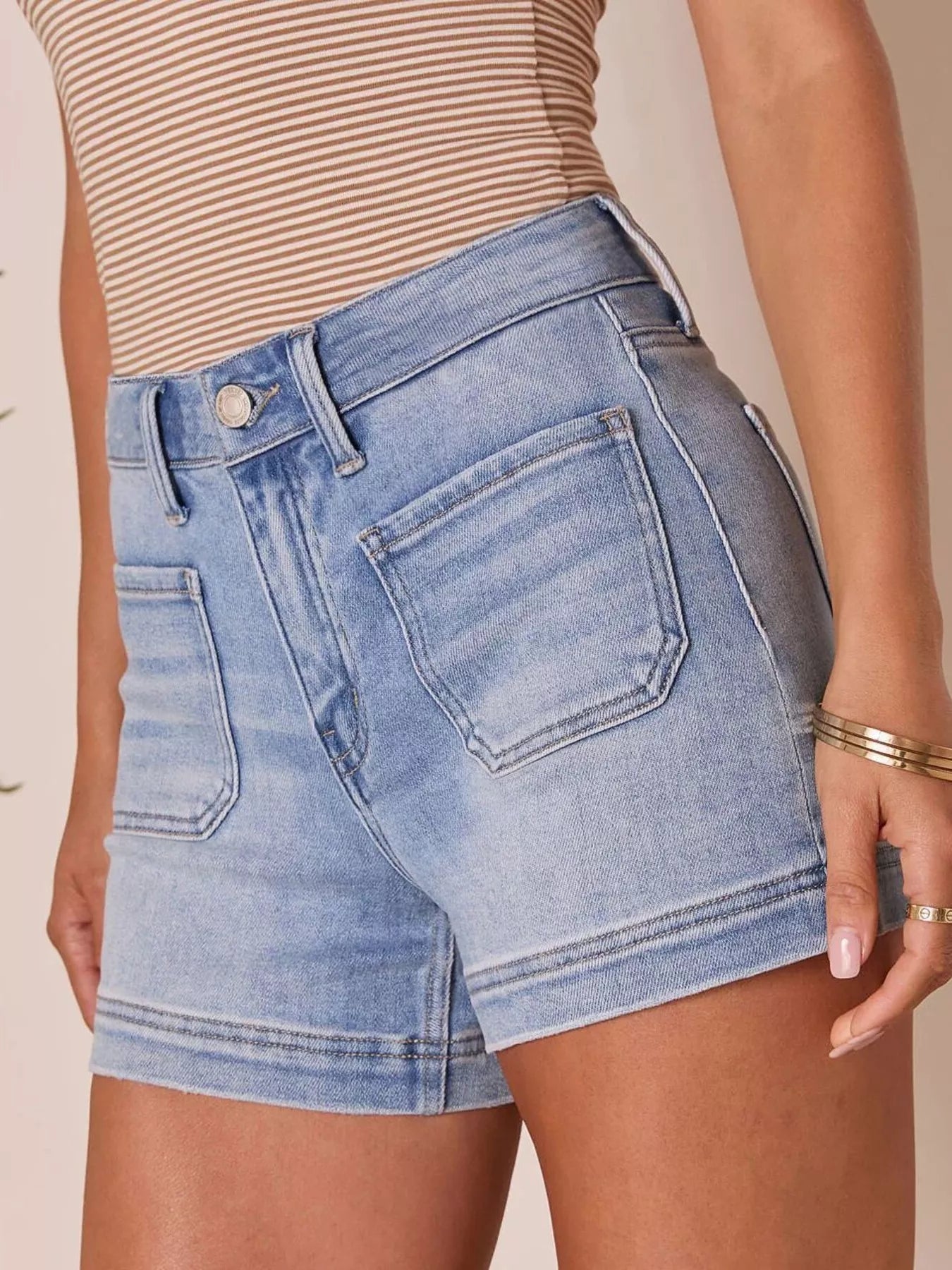 High-Waist Pocketed Shorts — view 4