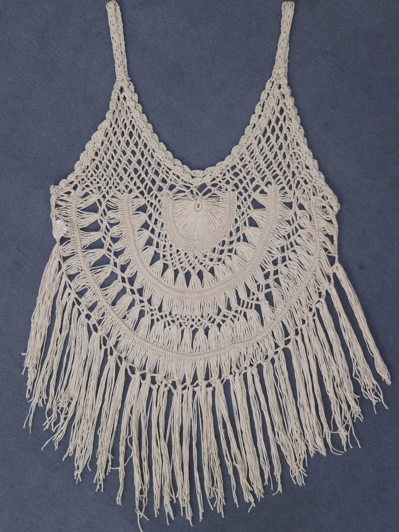 Crochet Fringe Beach Cover-Up — view 21