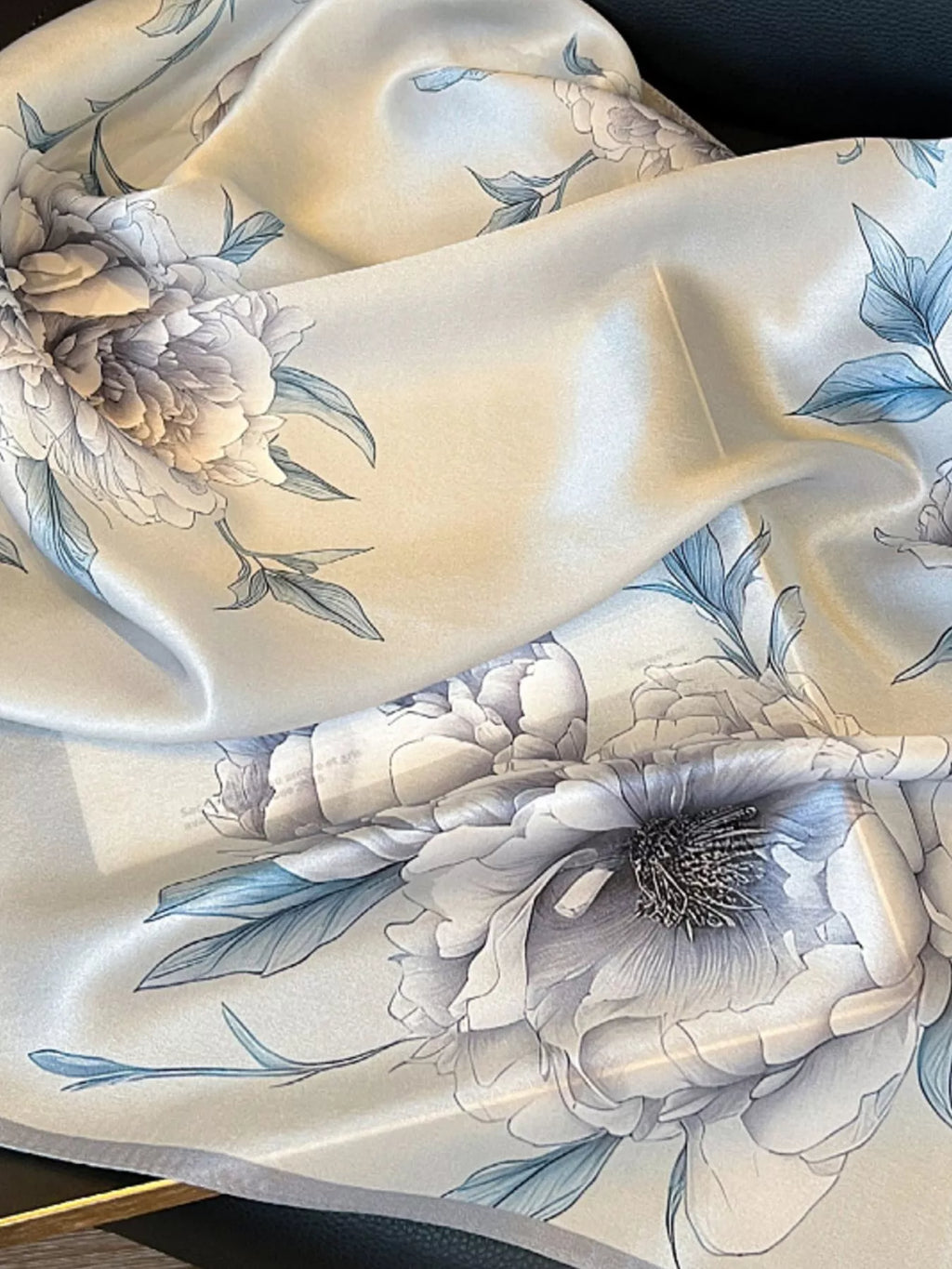 Floral Silk Scarf — view 2