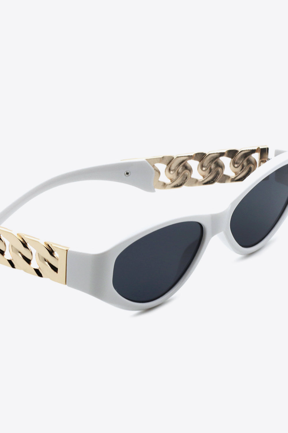 Chain Temple Cat-Eye Sunglasses — view 4