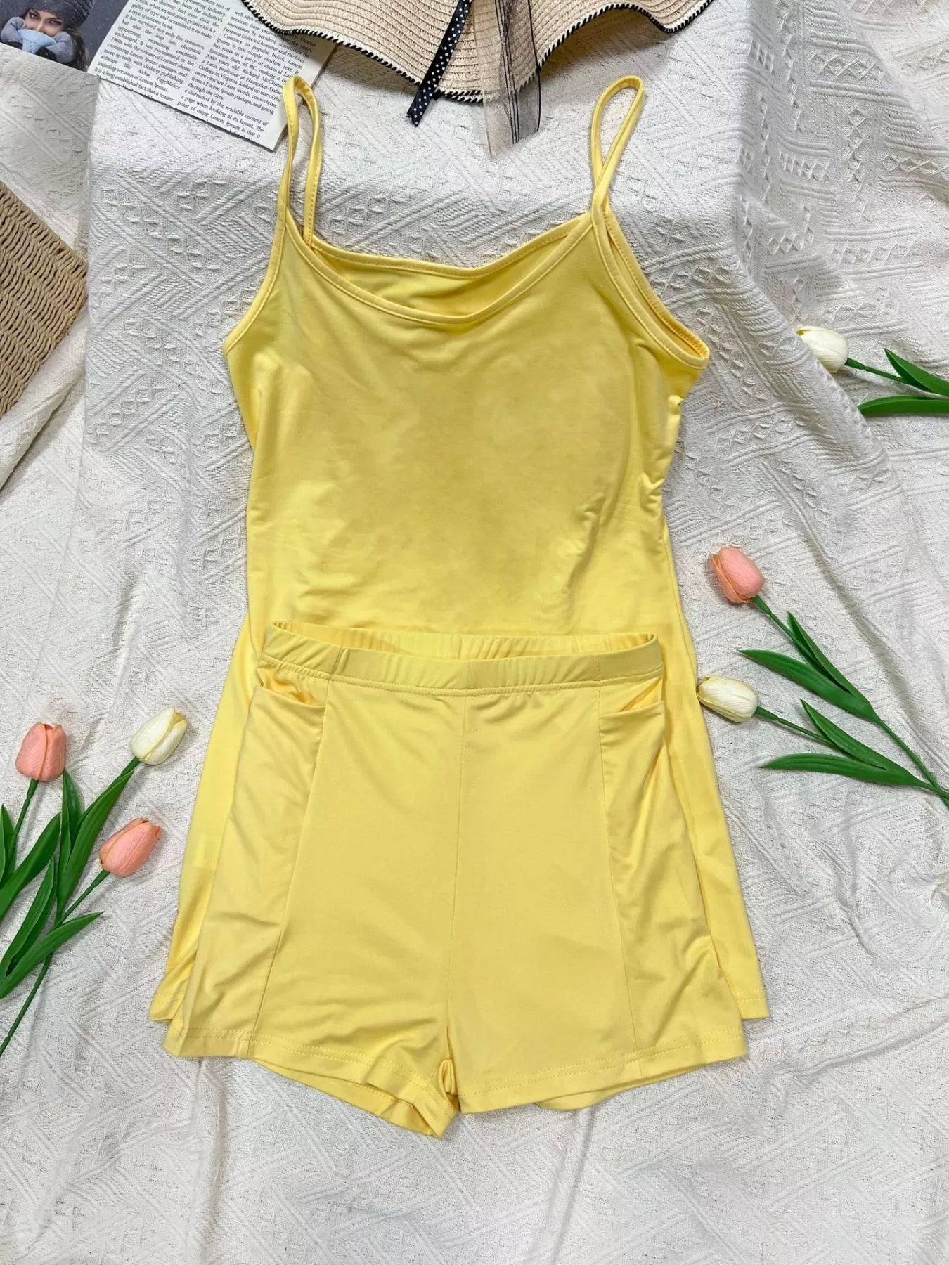 Scoop Neck Cami Set — view 7