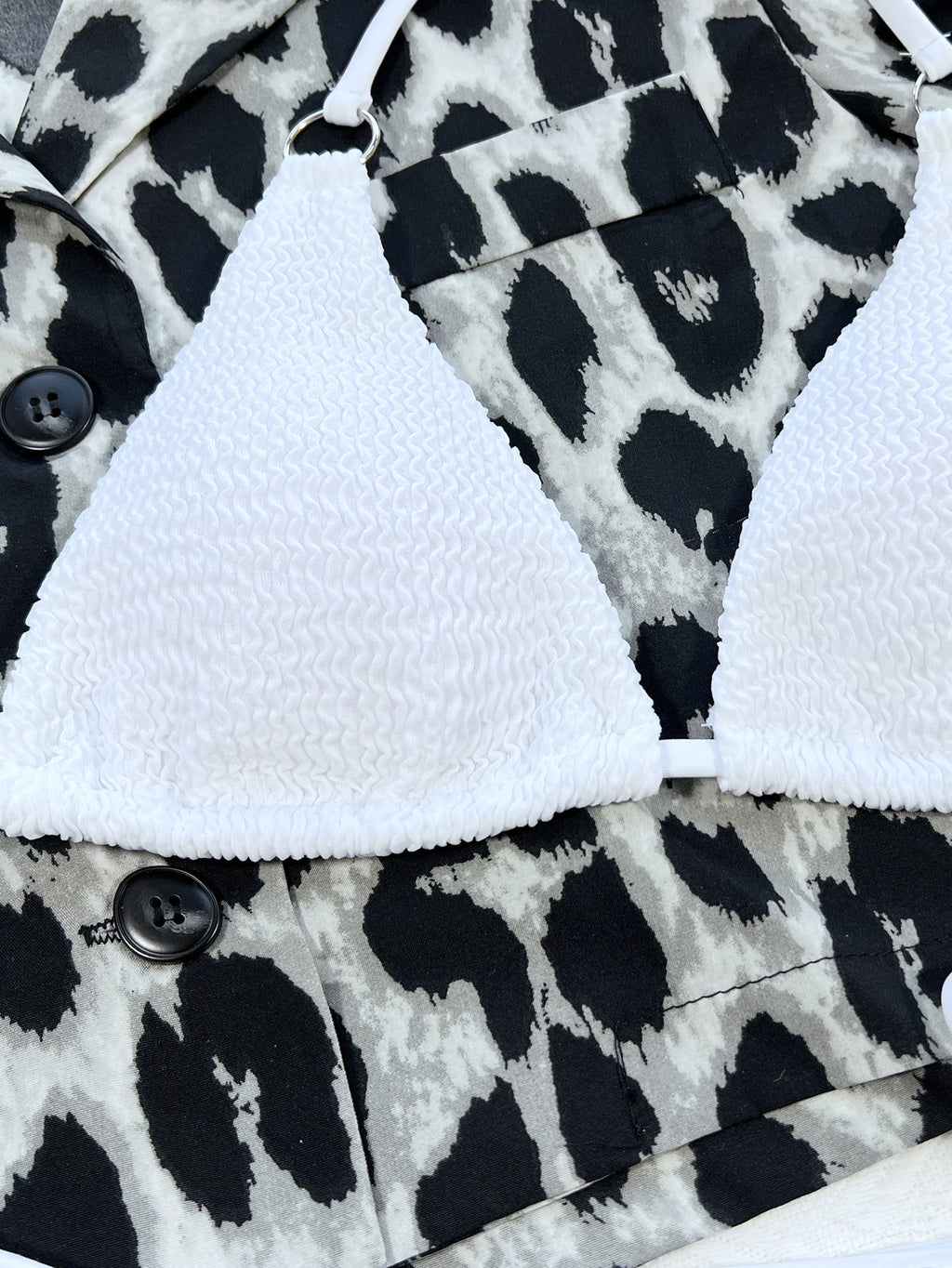 Textured Halter Bikini — view 7