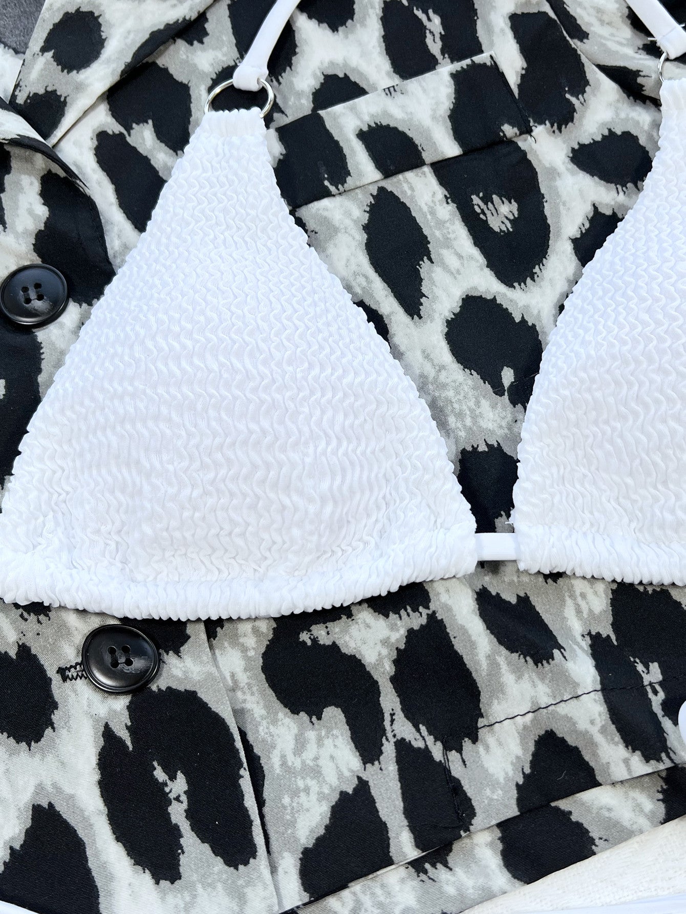 Textured Halter Bikini — view 7
