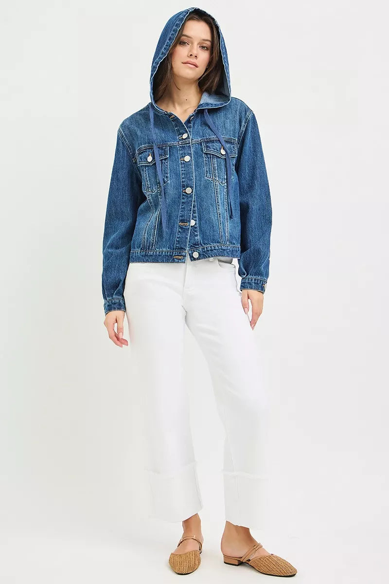 RISEN Hoodie Denim Jacket — view 6