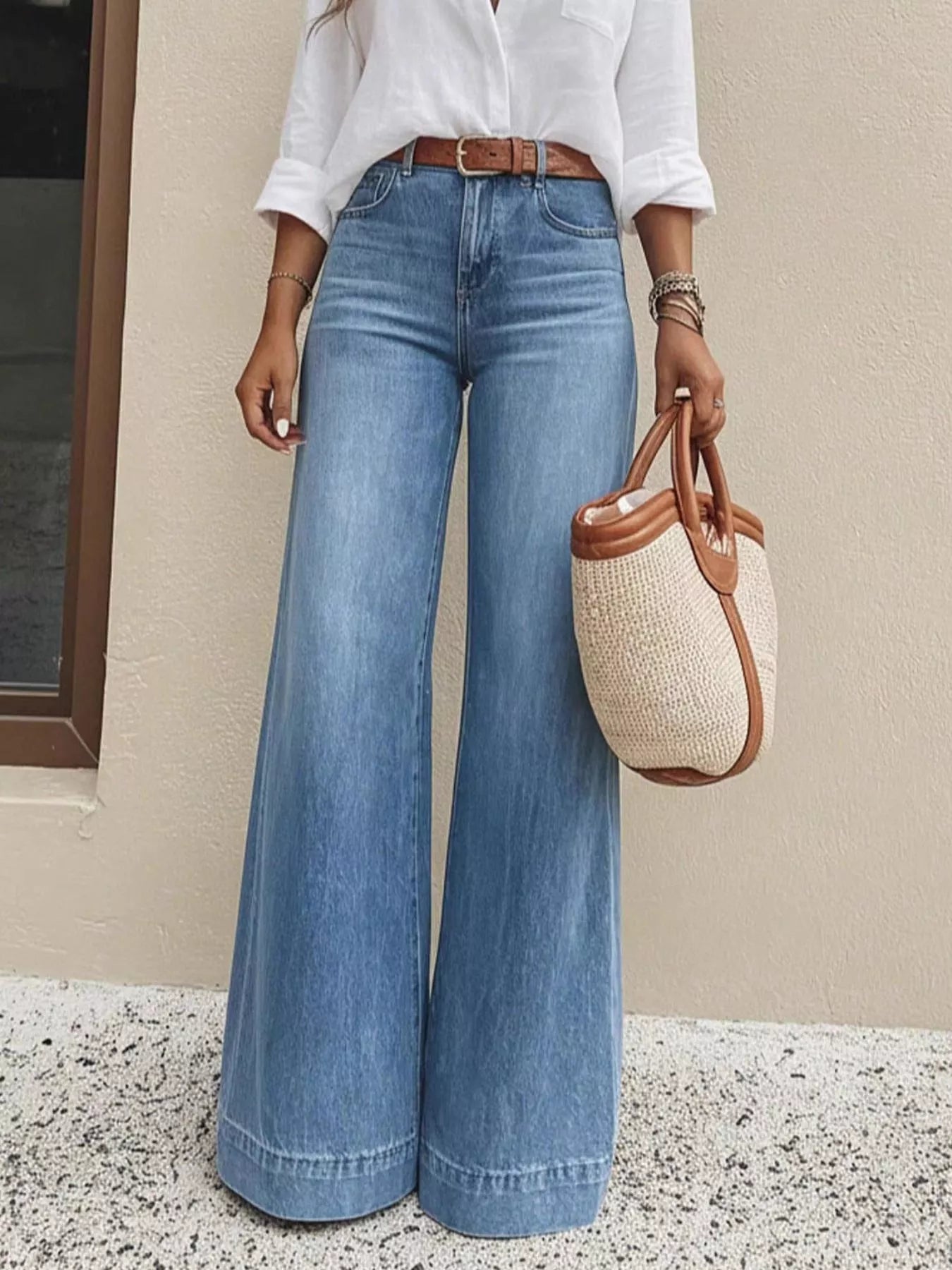 High Waist Wide Leg Jeans — view 2
