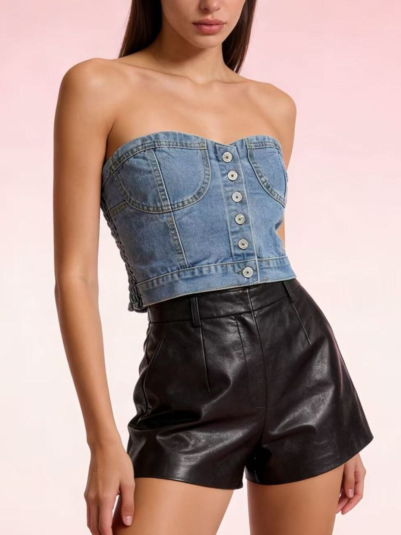 Denim Tube Top — view 8