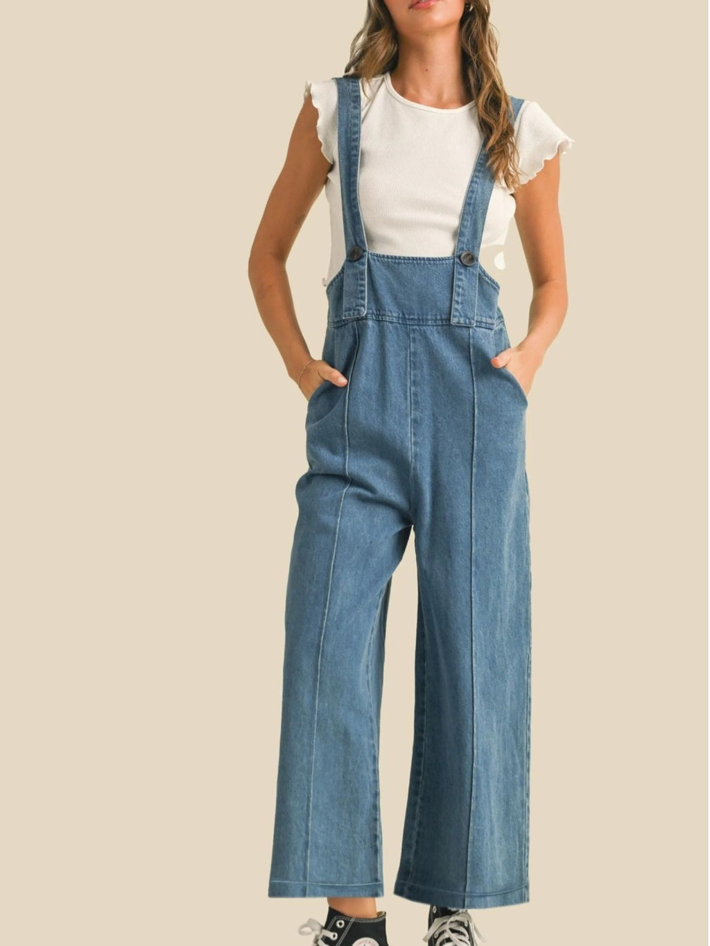 Vintage Wide Leg Overalls — view 2