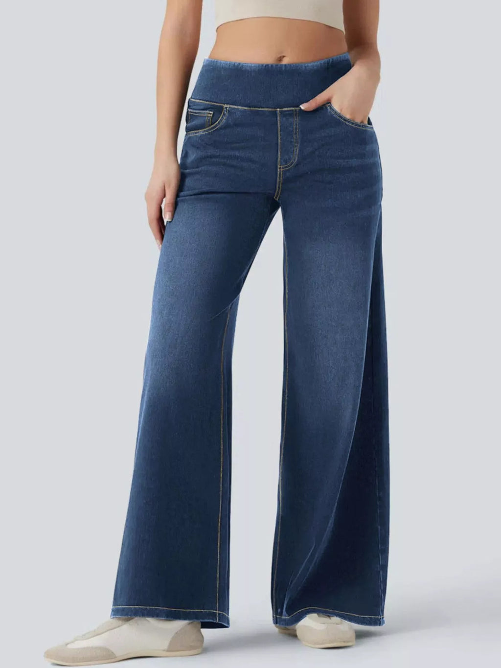 High Waist Wide Leg Denim — view 13