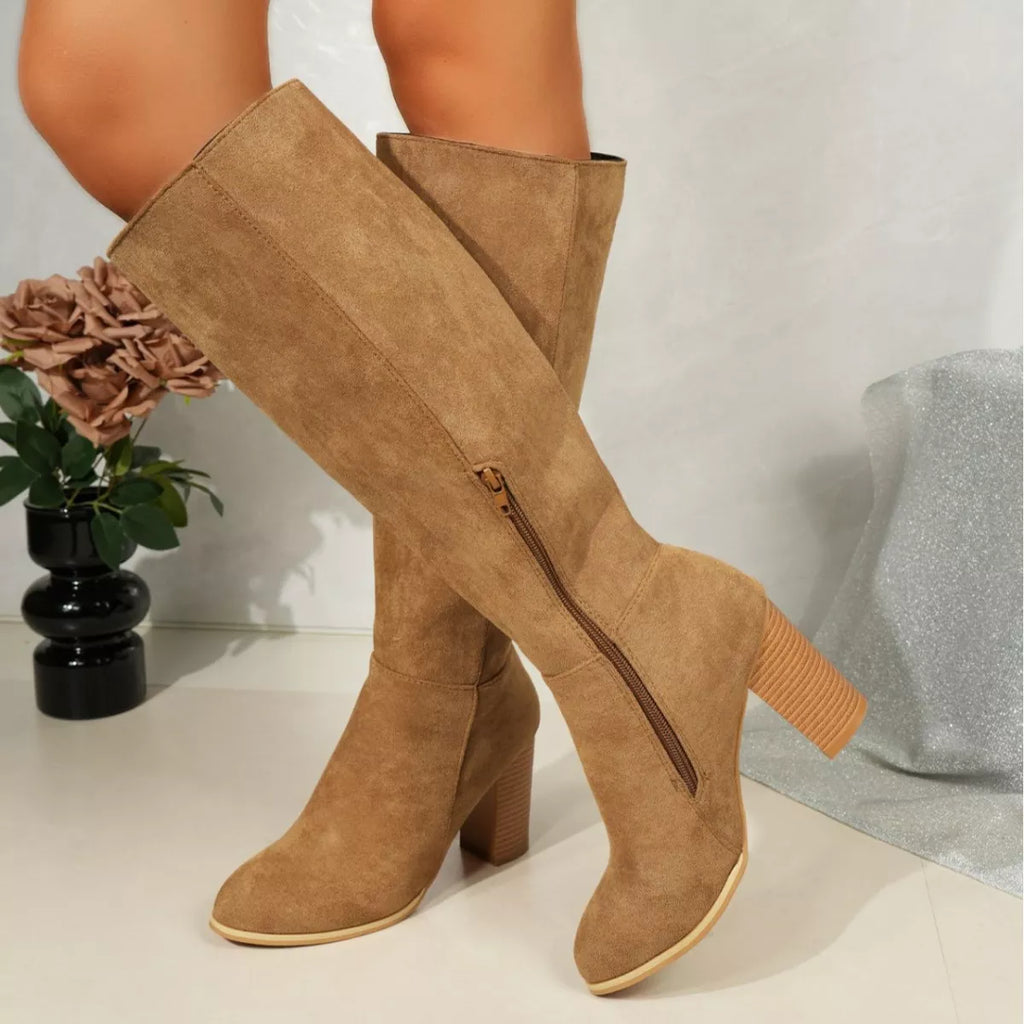 Point Toe Block Heels Boots — view 11