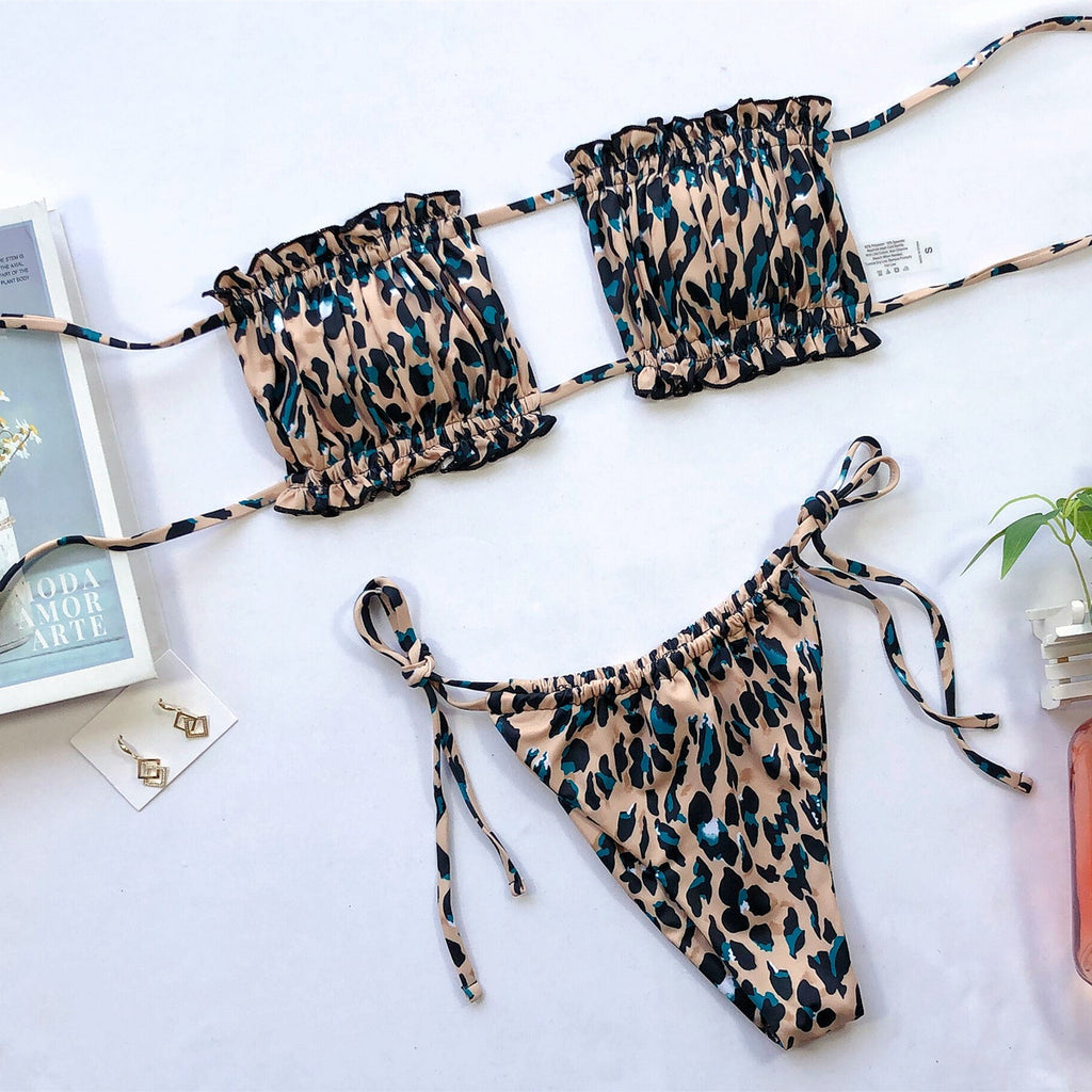 Frill Ruched Bikini — view 8
