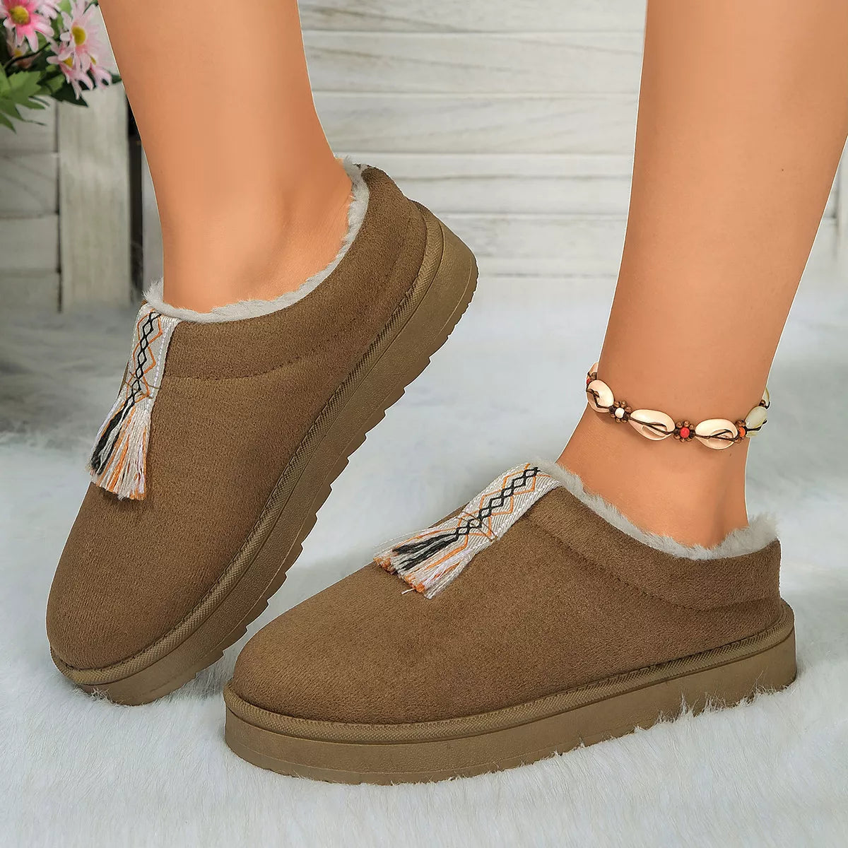 Round Toe Platform Slippers — view 10