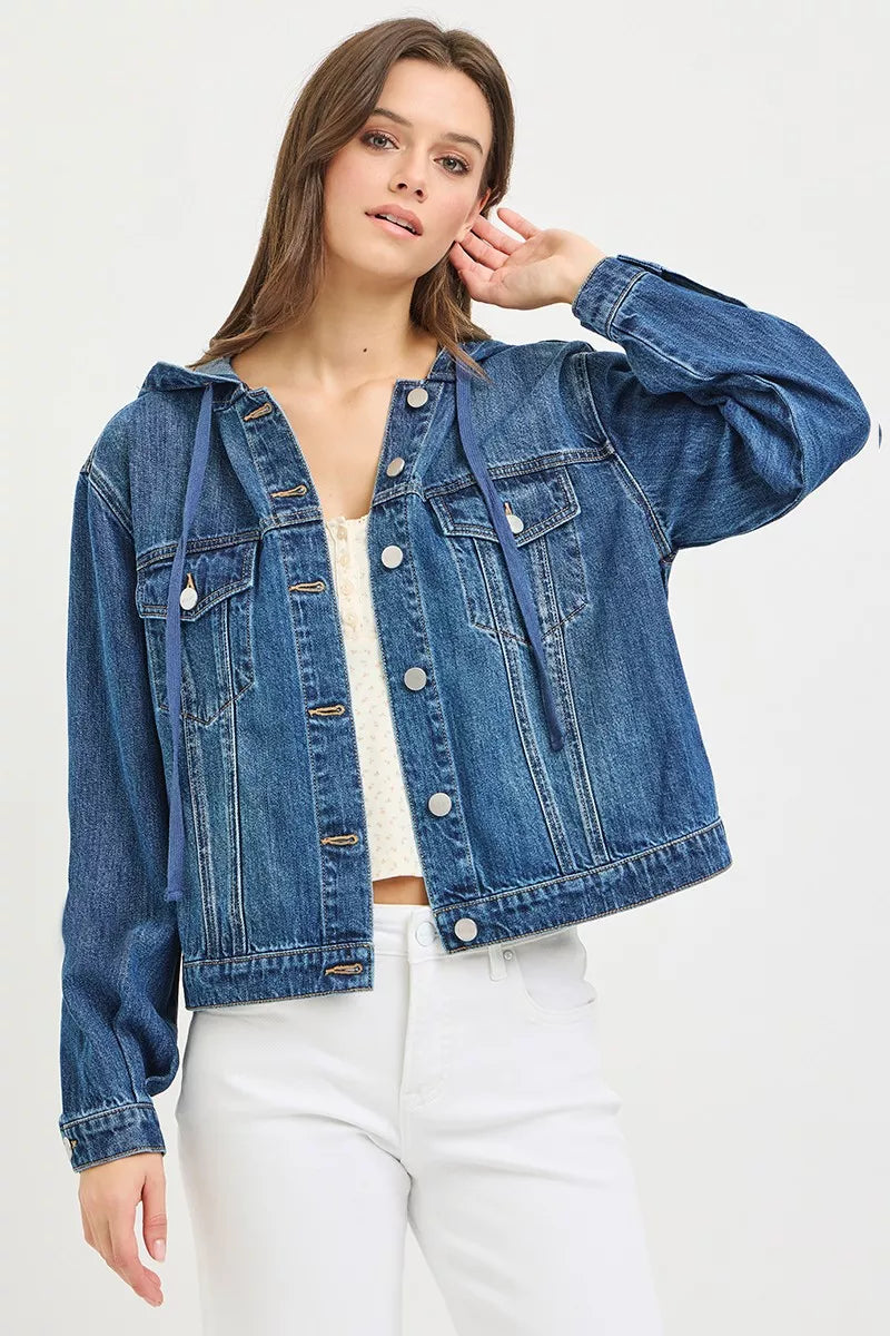 RISEN Hoodie Denim Jacket — view 2