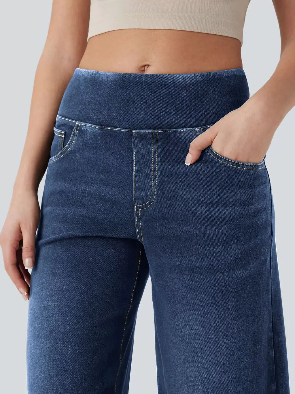 High Waist Wide Leg Denim — view 10