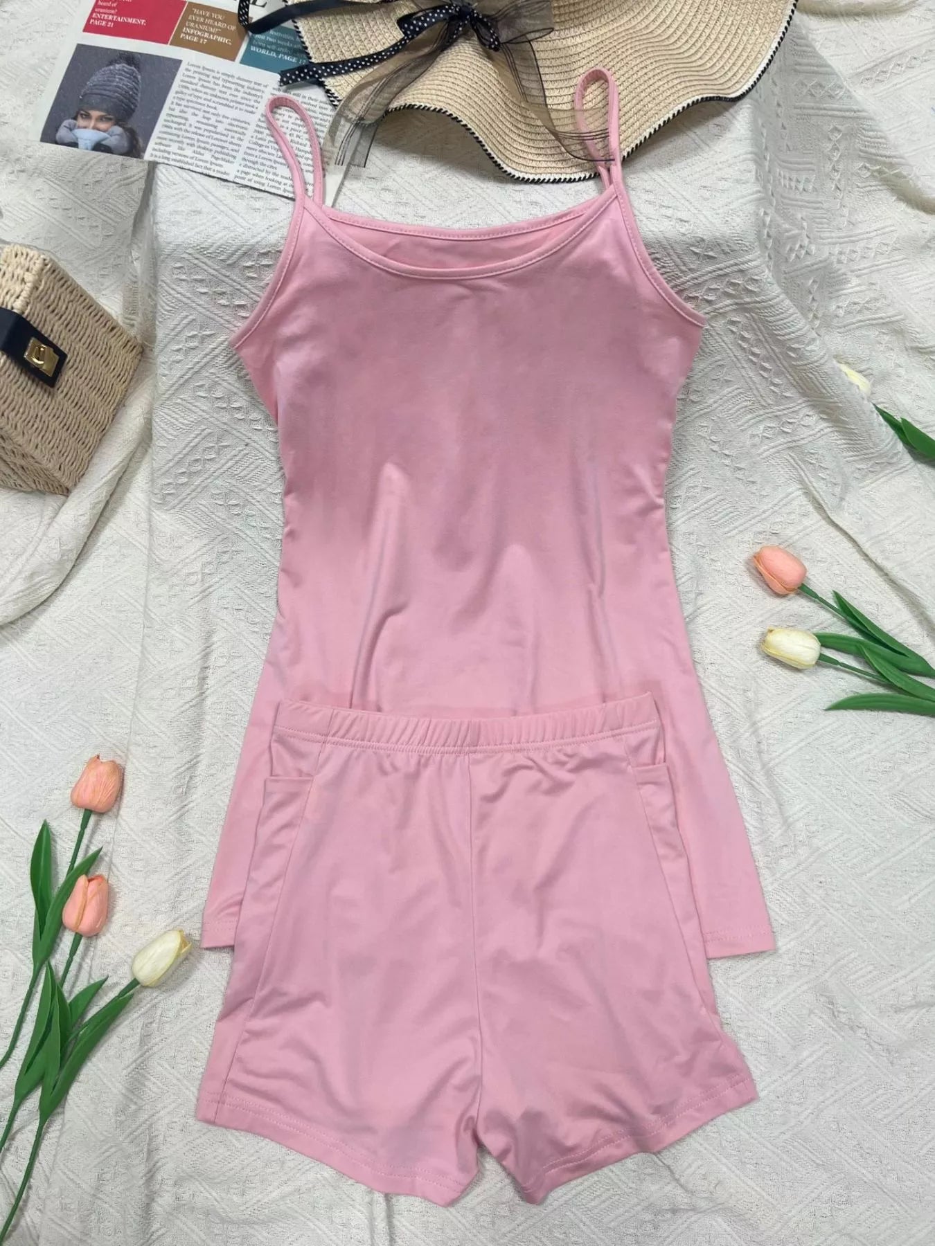 Scoop Neck Cami Set — view 11