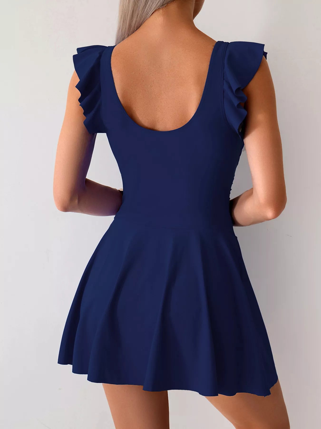 Ruffled Sleeve Swim Dress — view 7