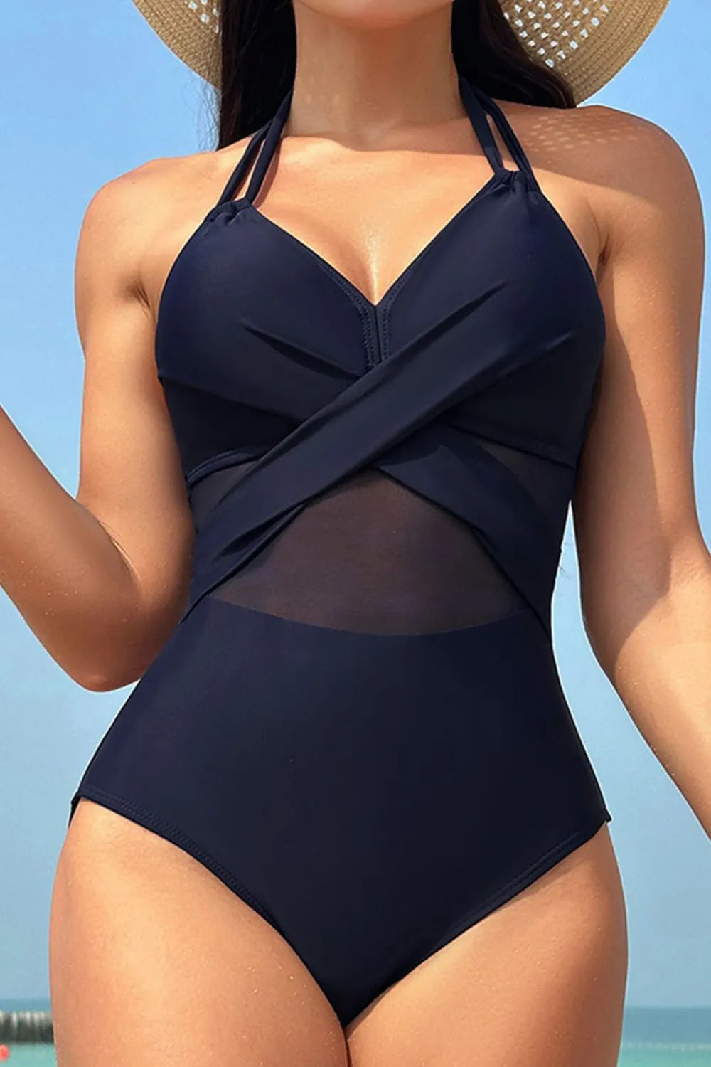 Crisscross Halter One-Piece — view 4