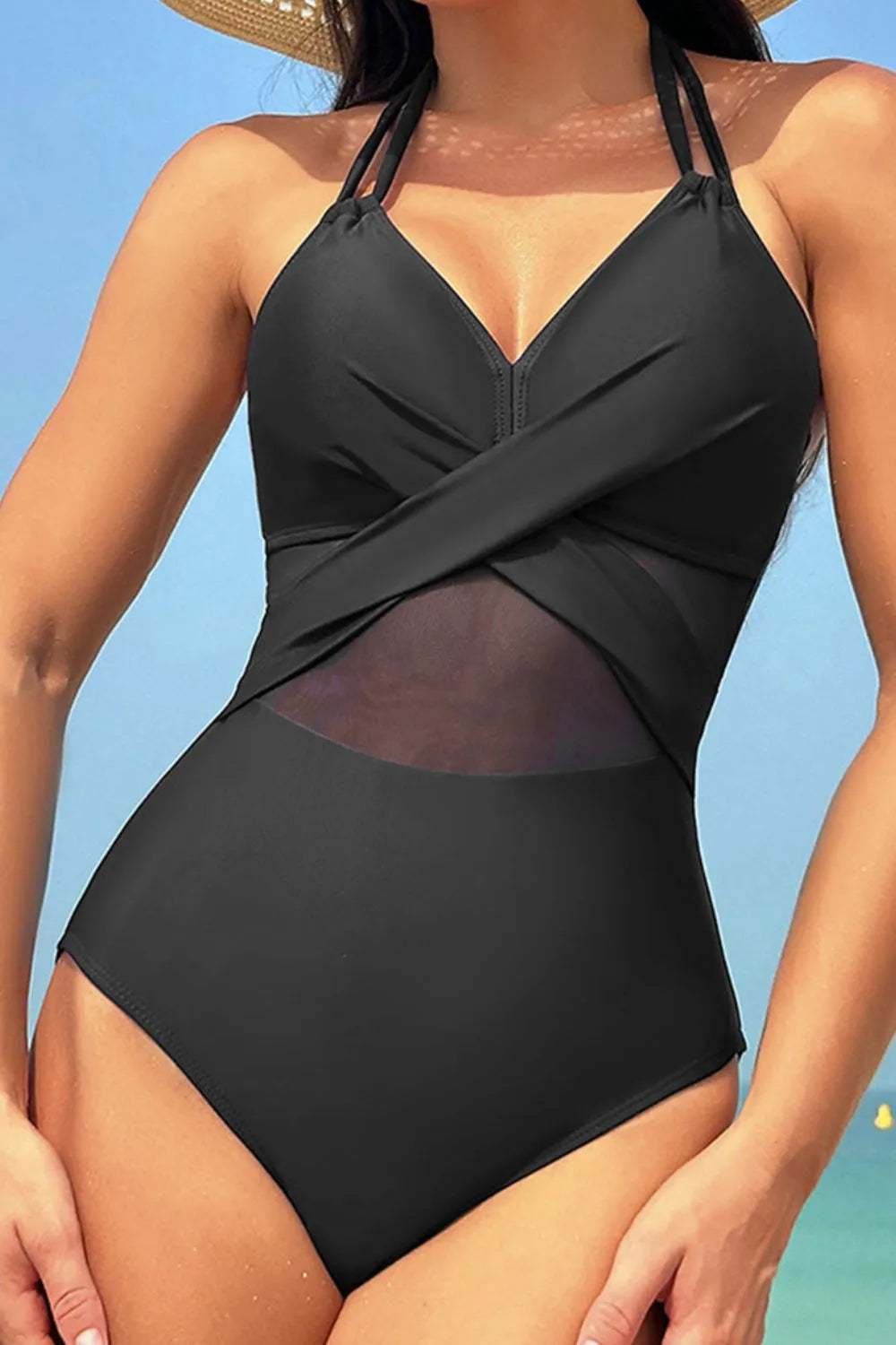 Crisscross Halter One-Piece — view 2