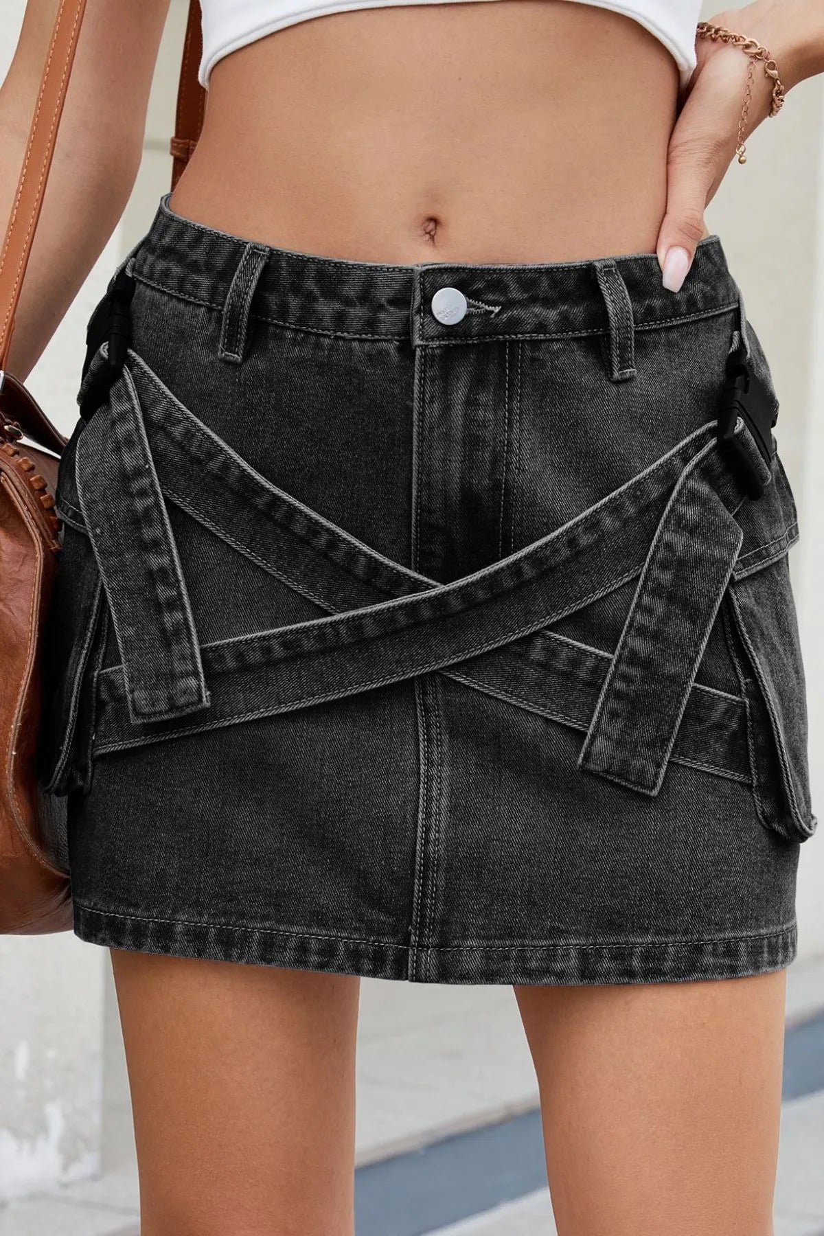 Criss-Cross Mini Skirt — view 8
