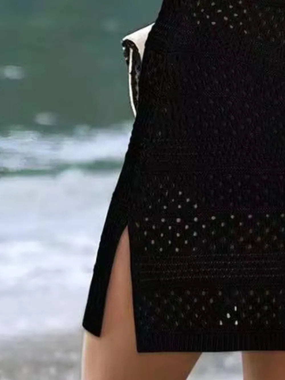 Openwork Scoop Neck Cover-Up — view 9