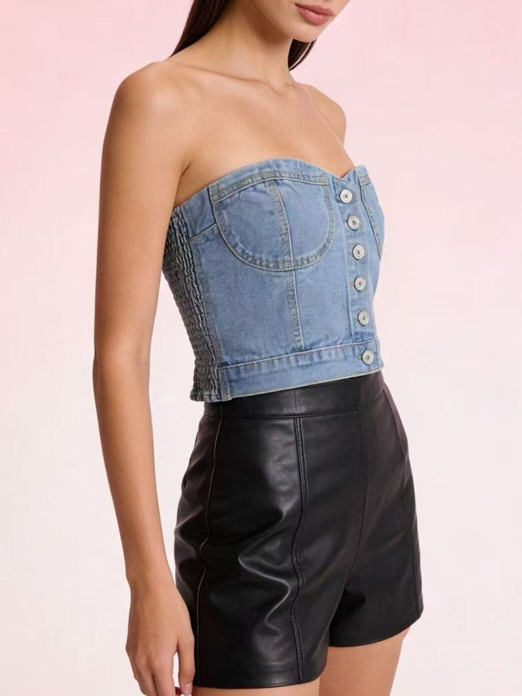 Denim Tube Top — view 7