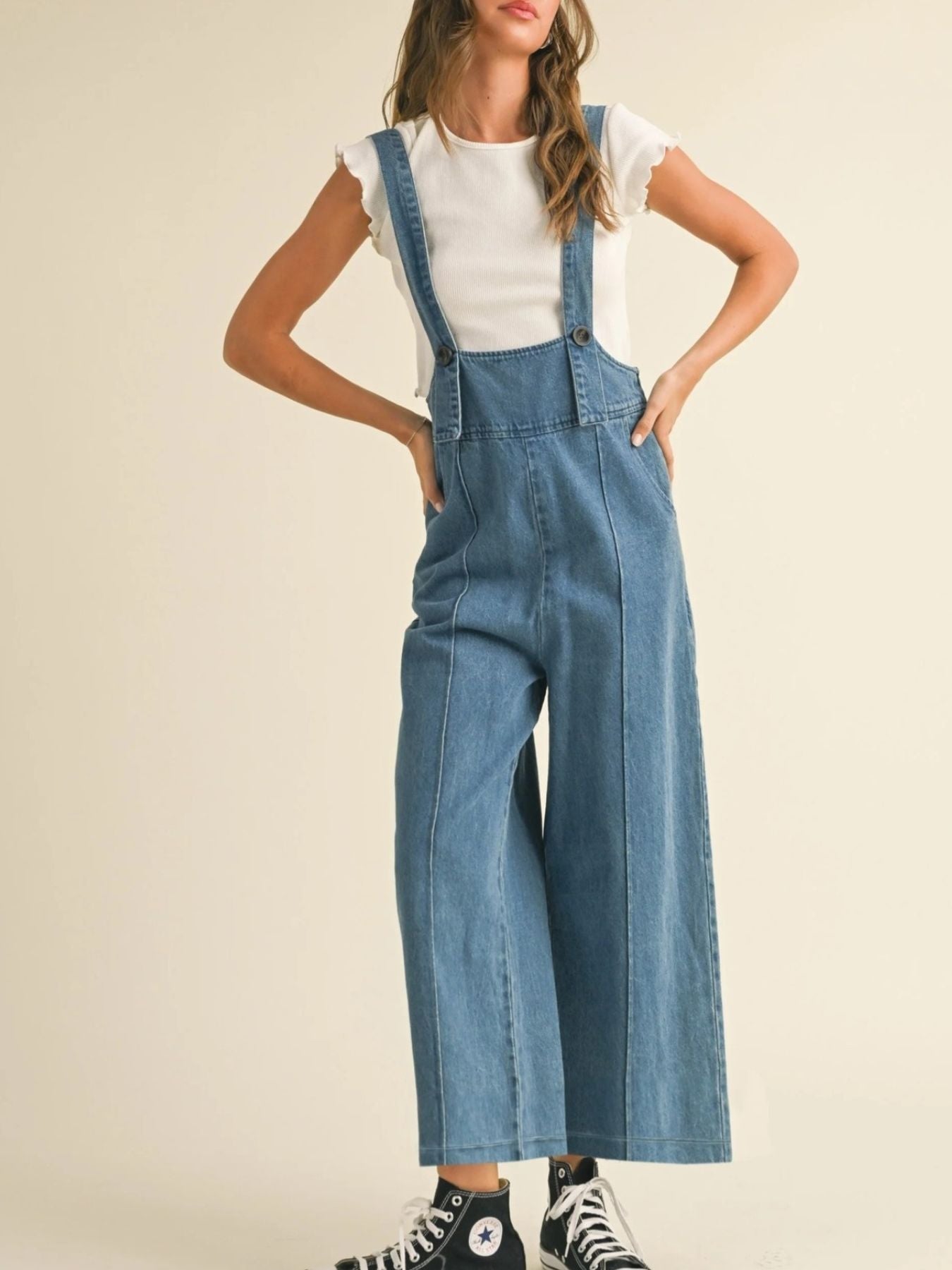 Vintage Wide Leg Overalls