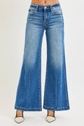 Mid Rise Wide Leg (Plus)