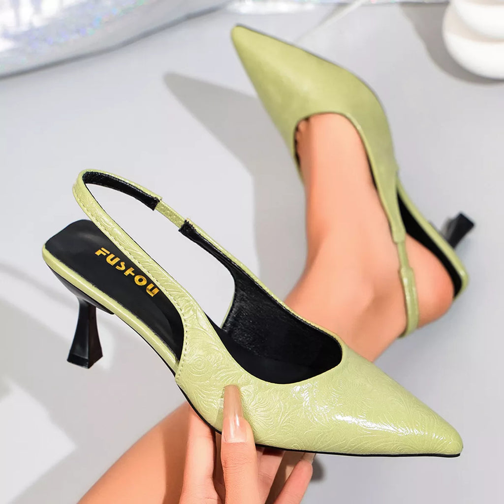 Point Toe Slingback Pumps — view 9