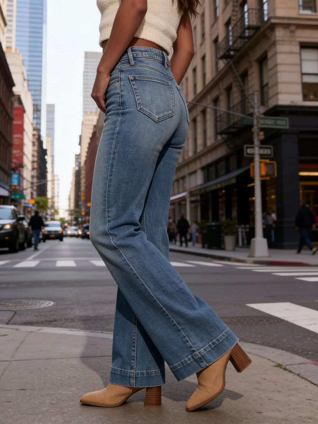 High Waist Flare Jeans — view 5