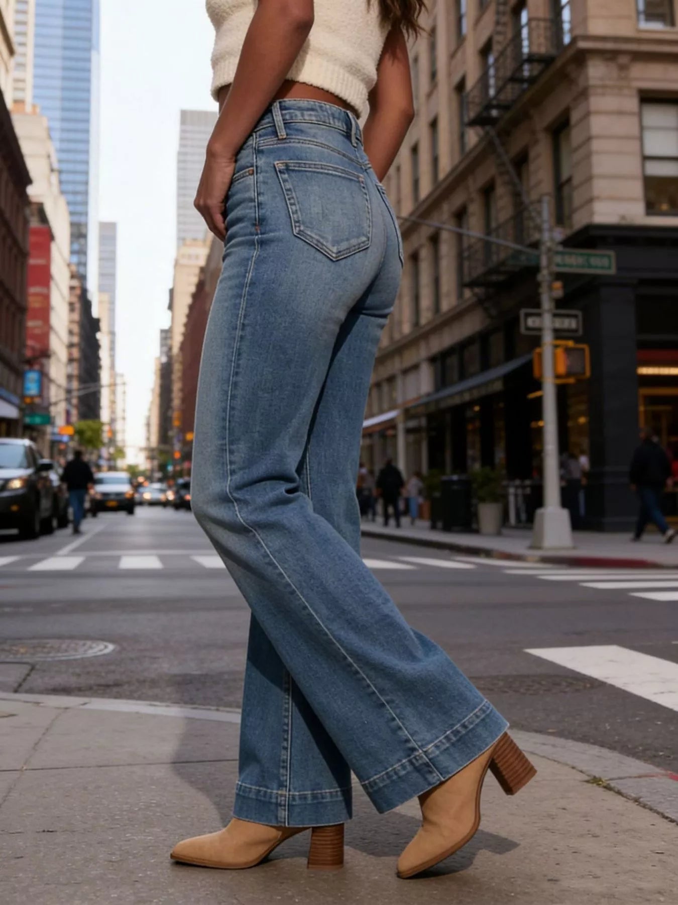 High Waist Flare Jeans — view 5