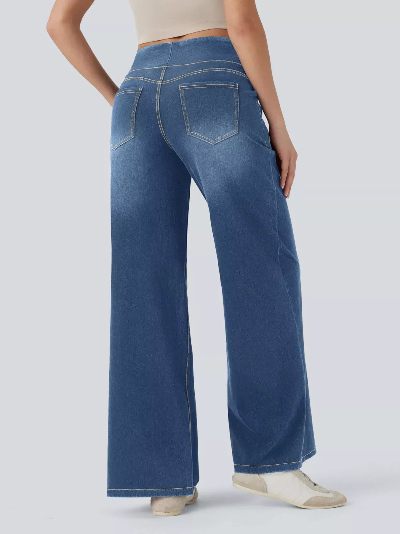 High Waist Wide Leg Denim — view 5