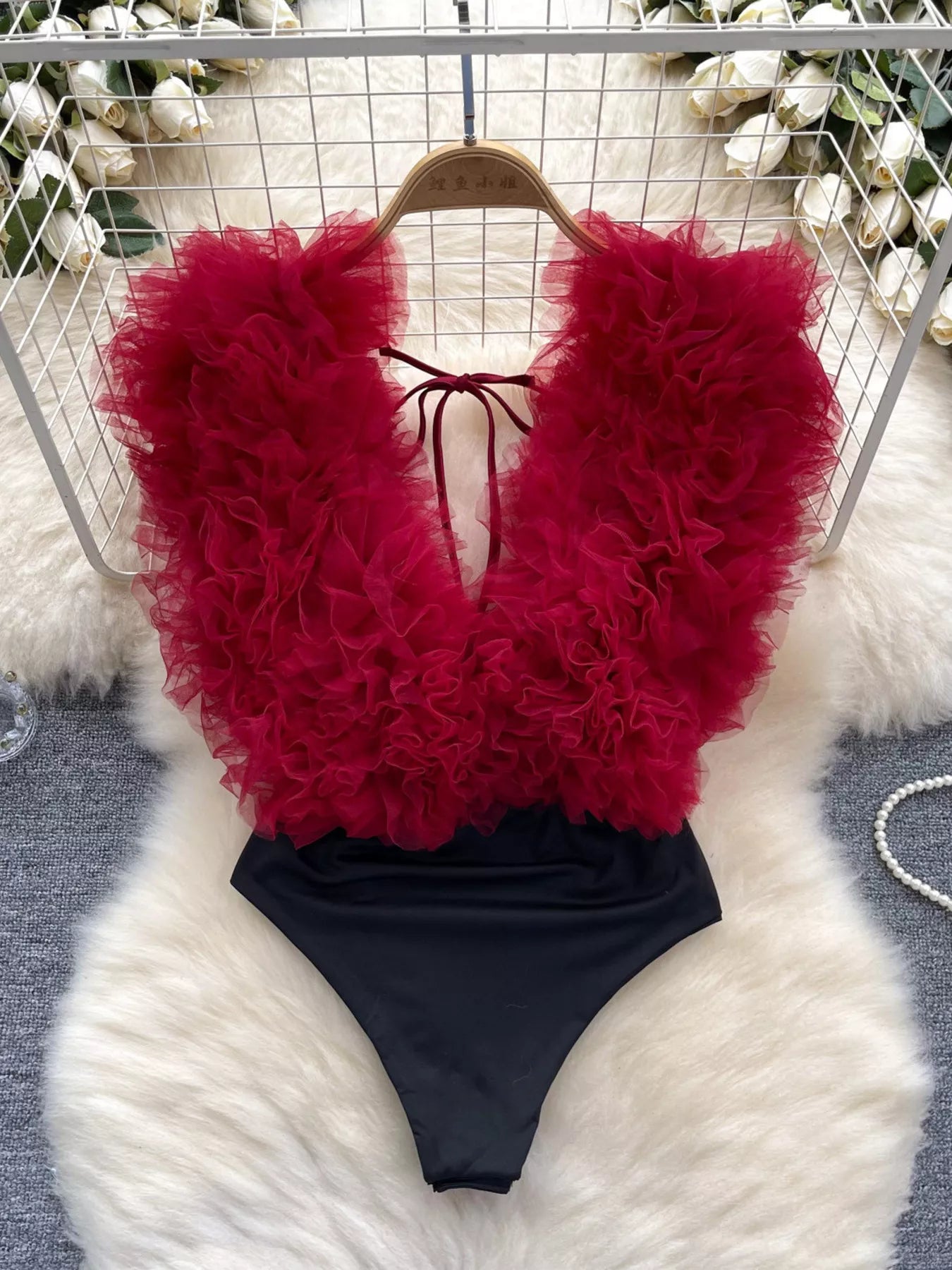 Ruffle Trim Bodysuit — view 20