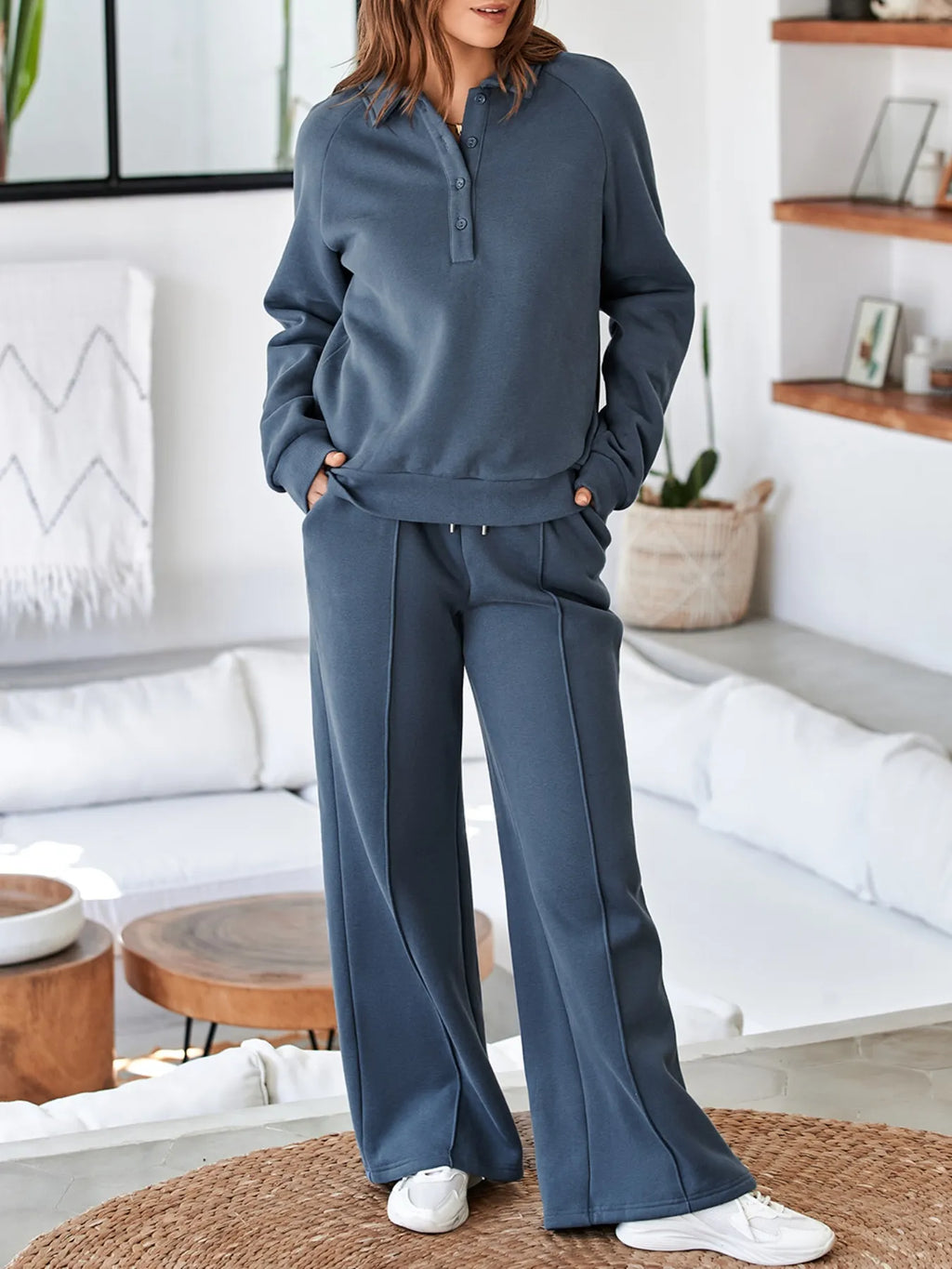Collared Sweatshirt Set — view 17