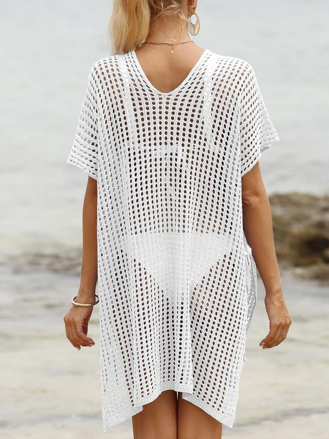 Side Tied V-Neck Cover-Up — view 9