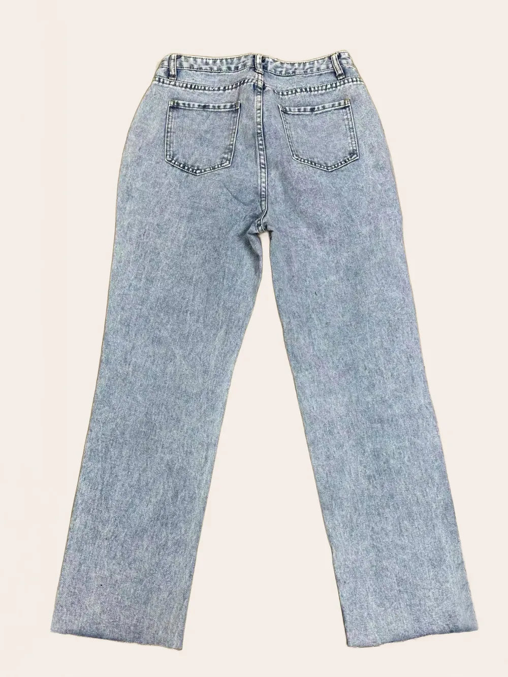 Distressed Straight Jeans — view 5