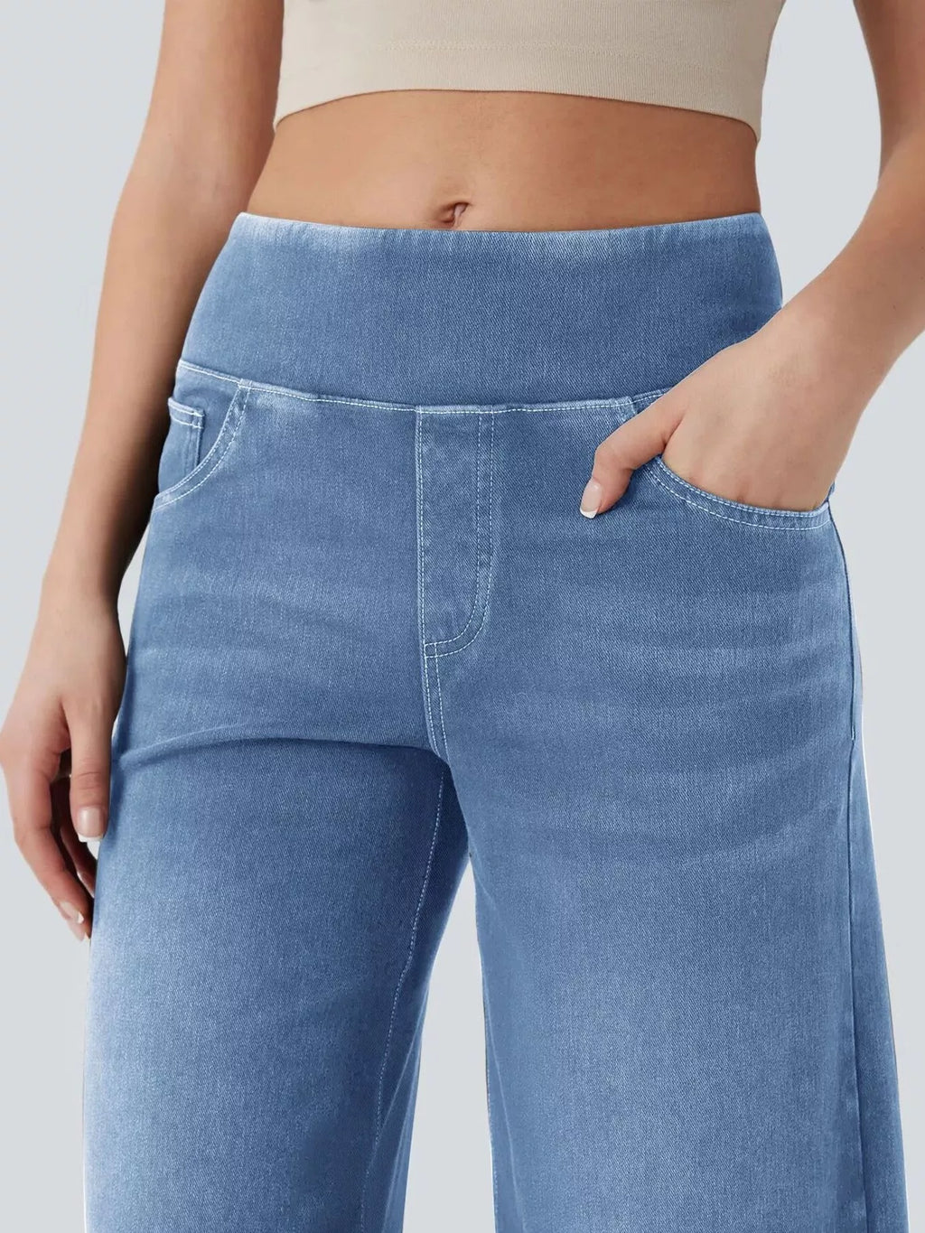 High Waist Wide Leg Denim — view 7