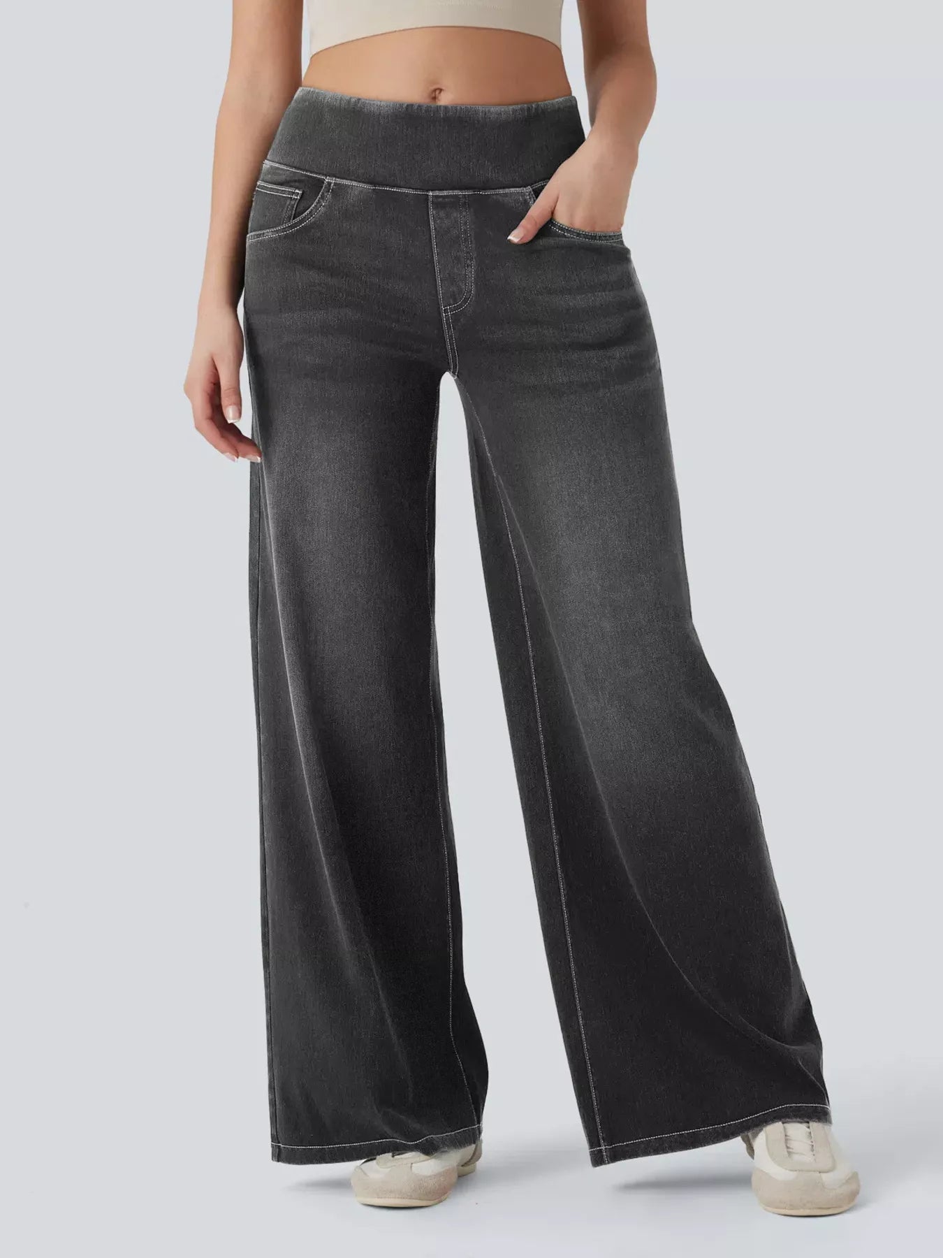 High Waist Wide Leg Denim — view 14