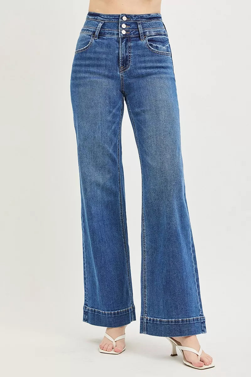 Wide Band Wide Leg Jeans — view 3