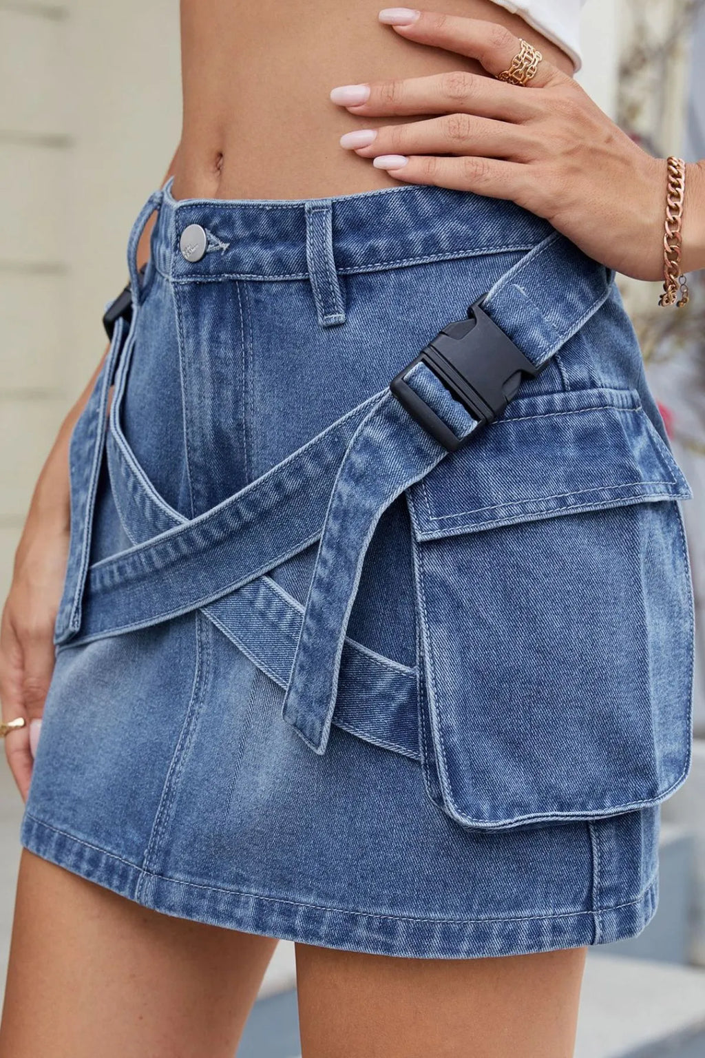 Criss-Cross Mini Skirt — view 4