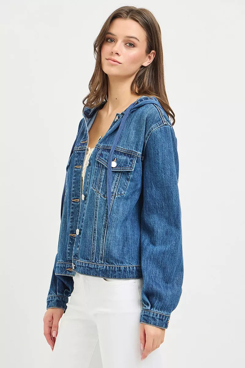 RISEN Hoodie Denim Jacket — view 4