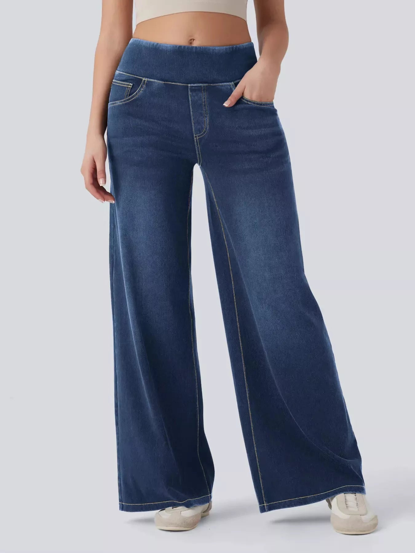 High Waist Wide Leg Denim — view 9