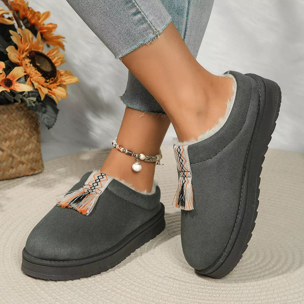 Round Toe Platform Slippers — view 3