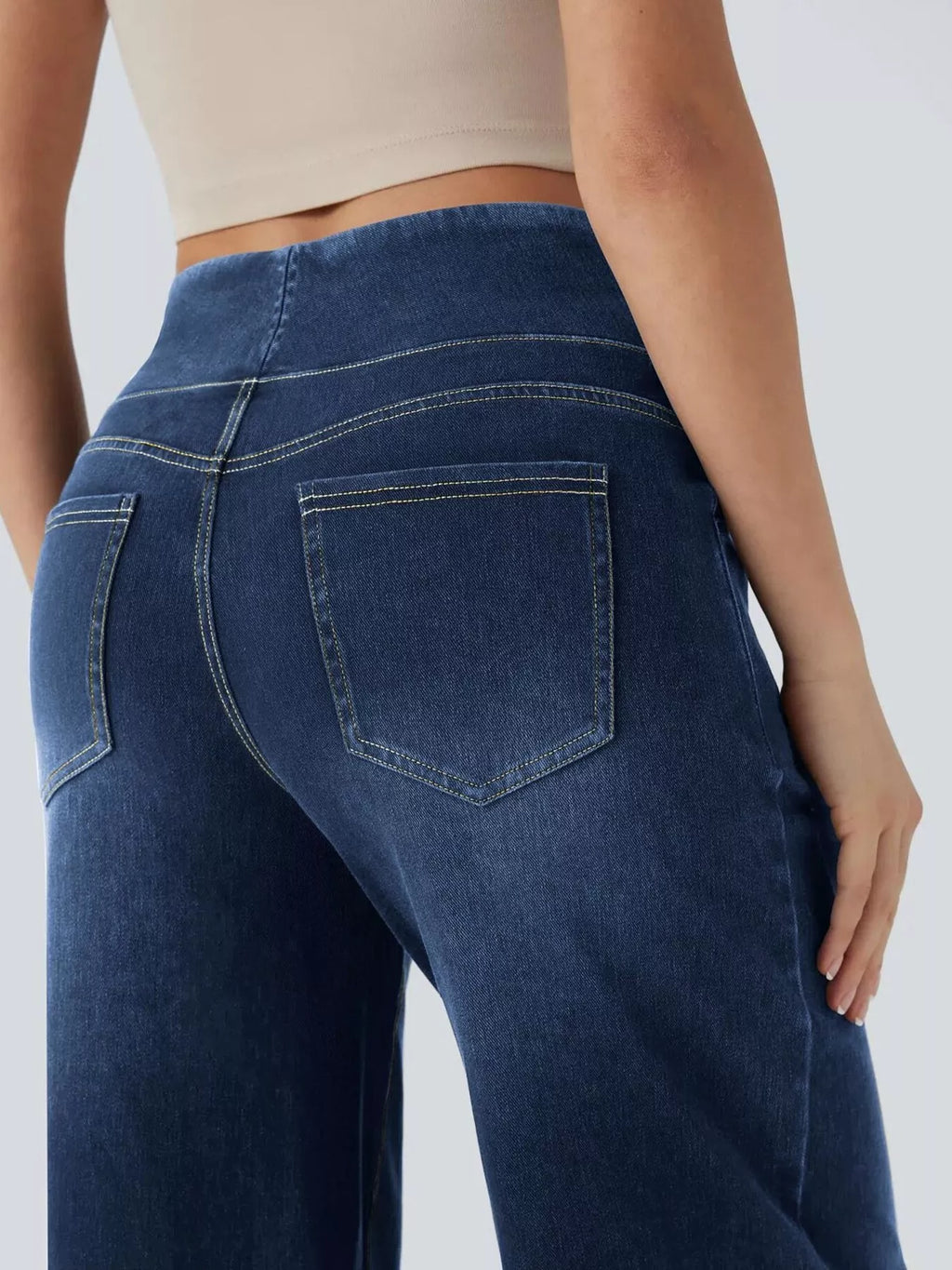 High Waist Wide Leg Denim — view 11