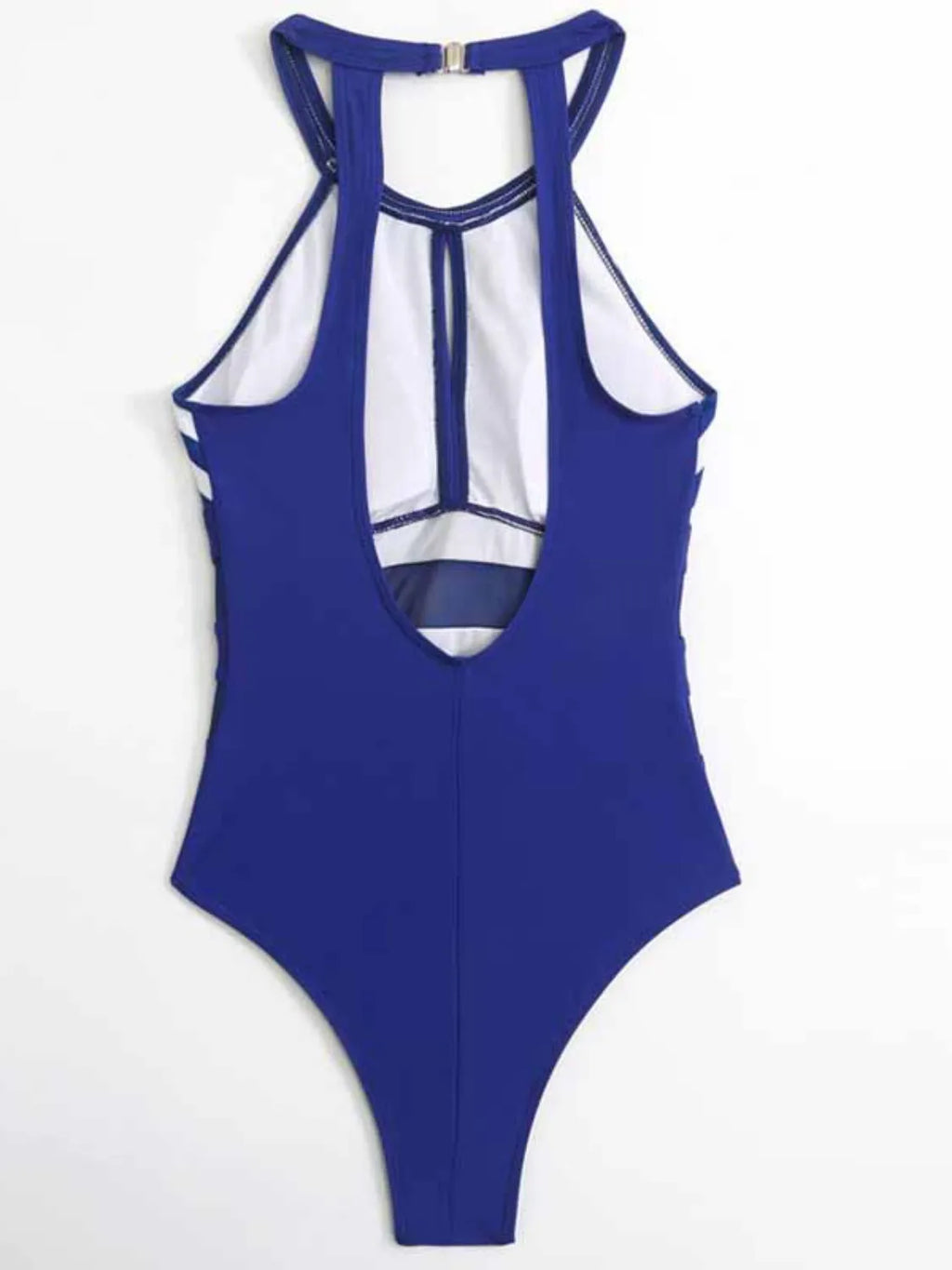 Mesh Backless Striped One-Piece — view 4
