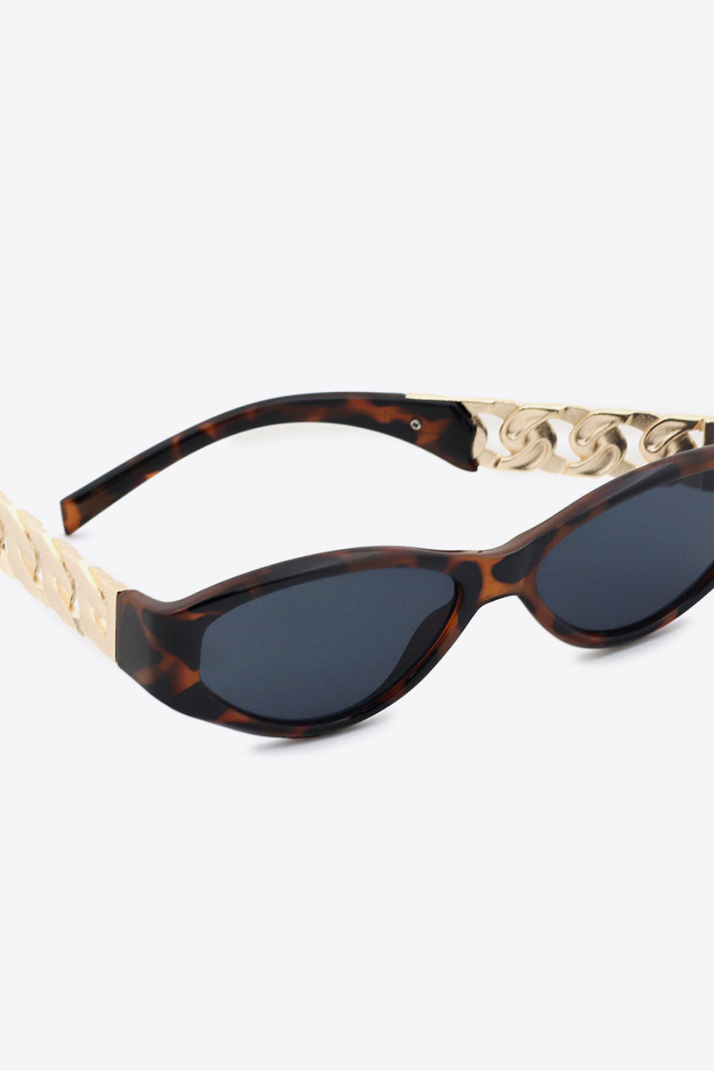 Chain Temple Cat-Eye Sunglasses — view 12