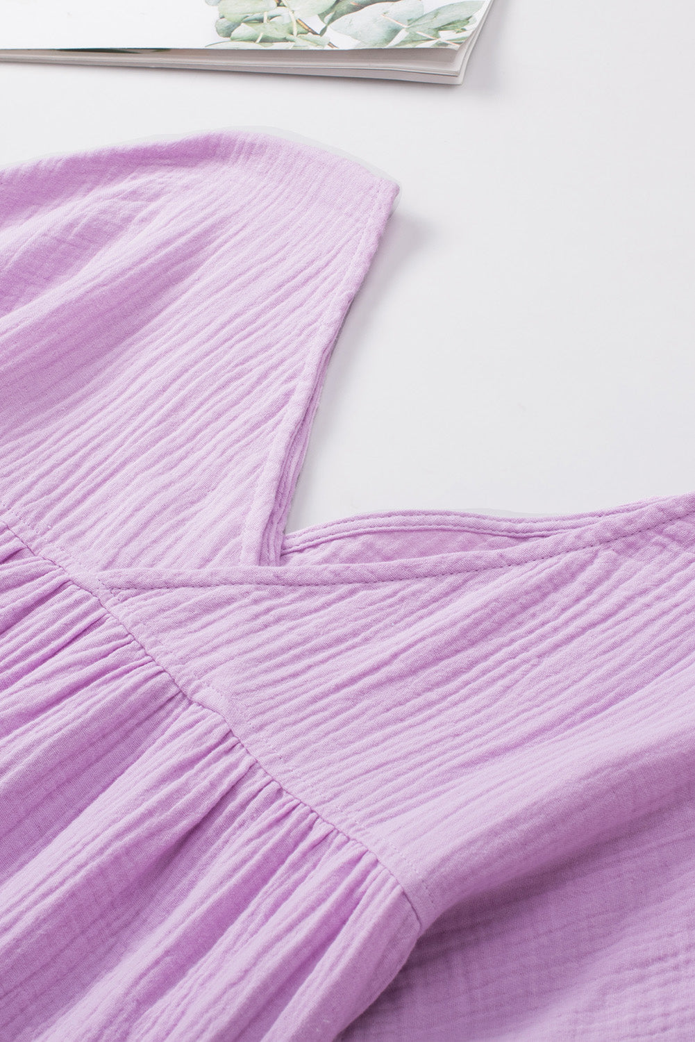 Dropped Shoulder V-Neck Blouse — view 34