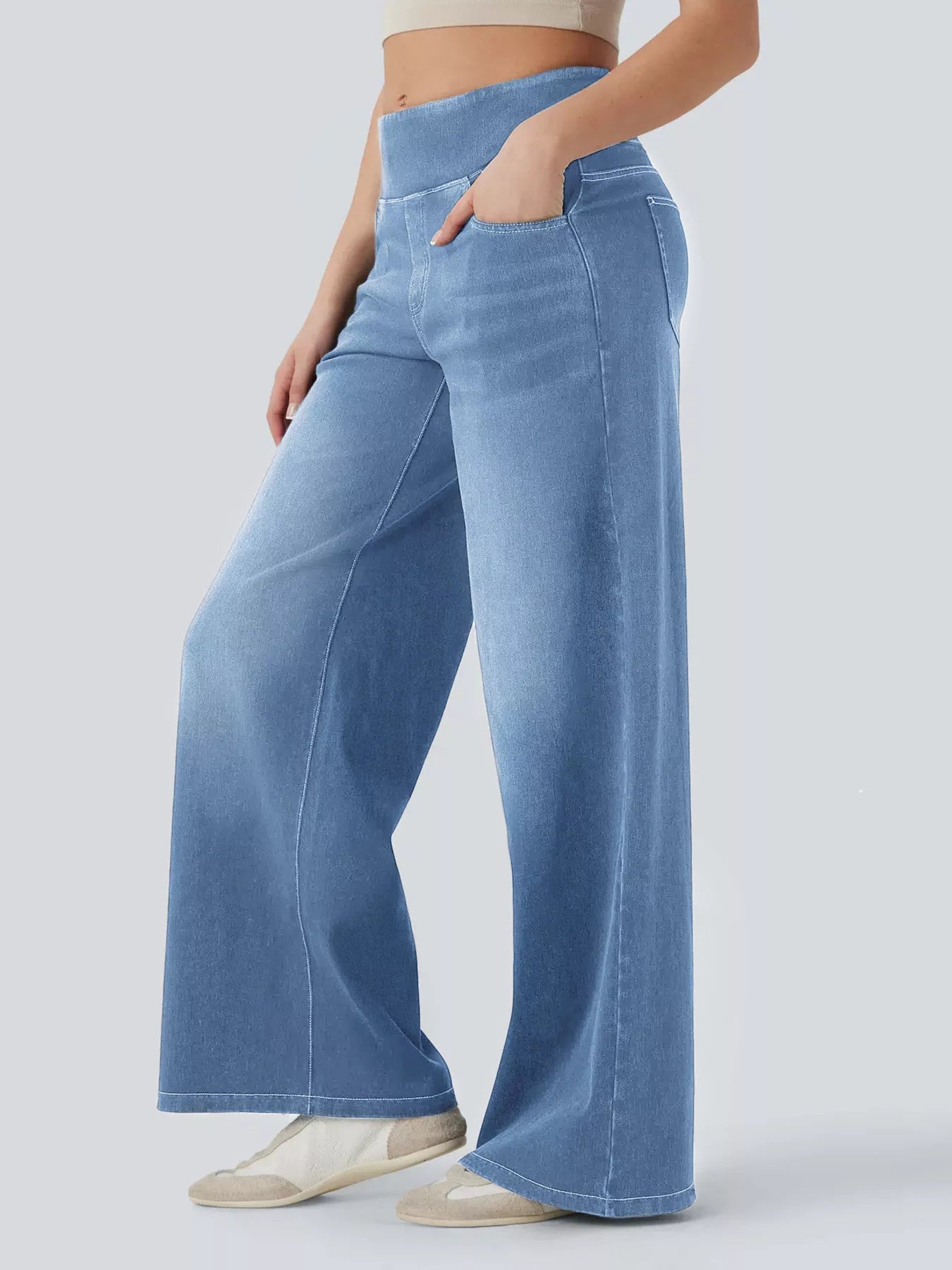 High Waist Wide Leg Denim — view 8