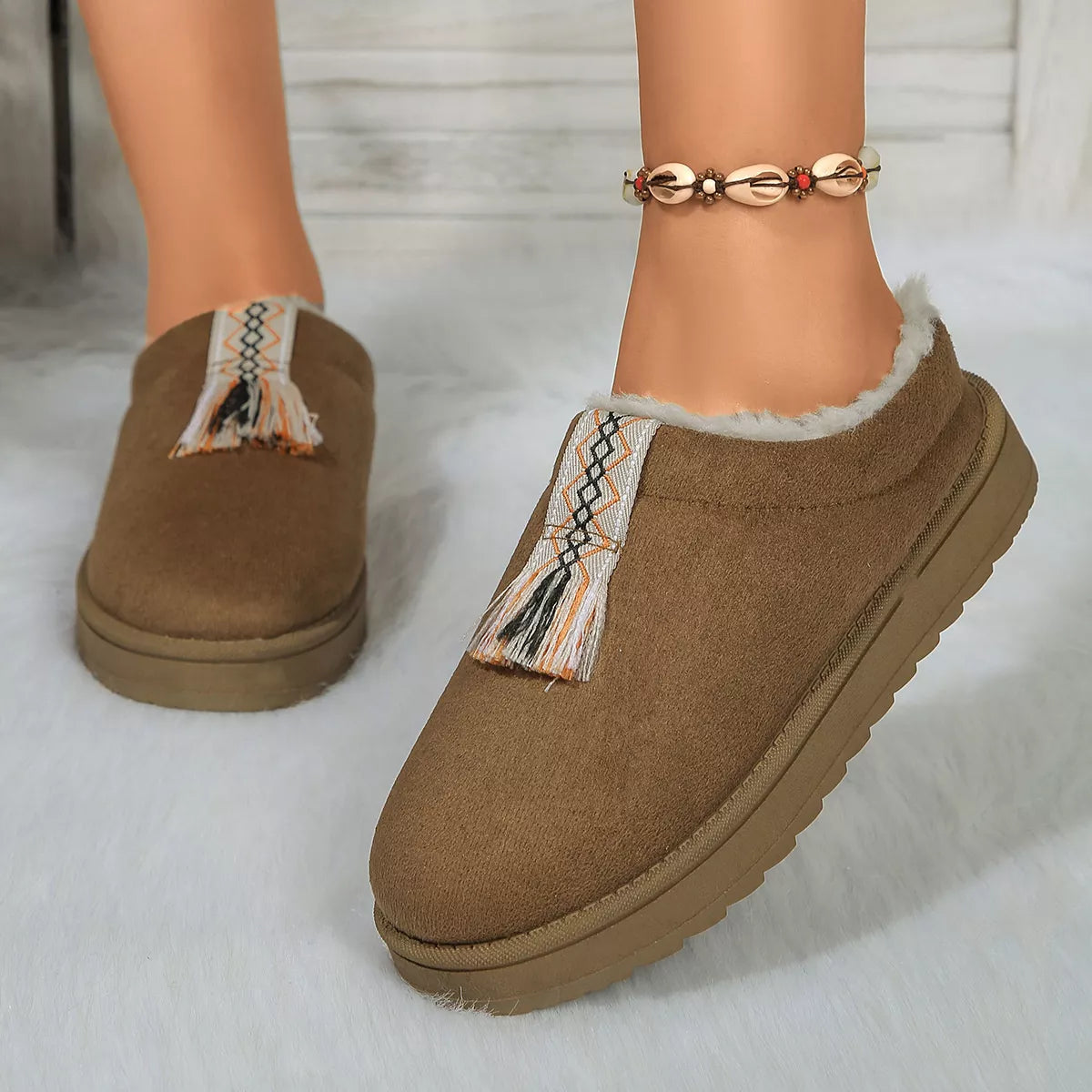 Round Toe Platform Slippers — view 8